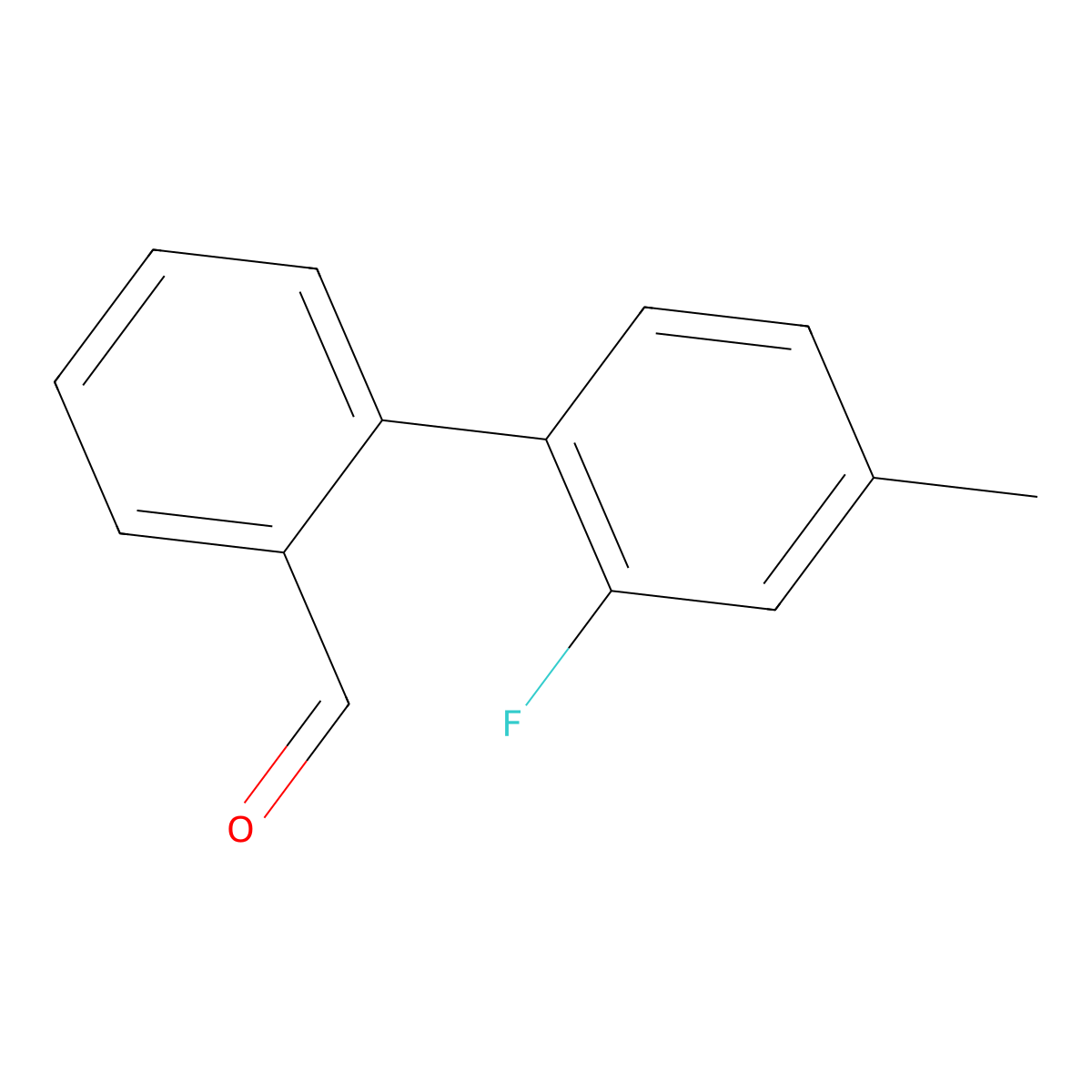 2-(2-Fluoro-4-methylphenyl)benzaldehyde molecular structure, CAS 223575-38-0