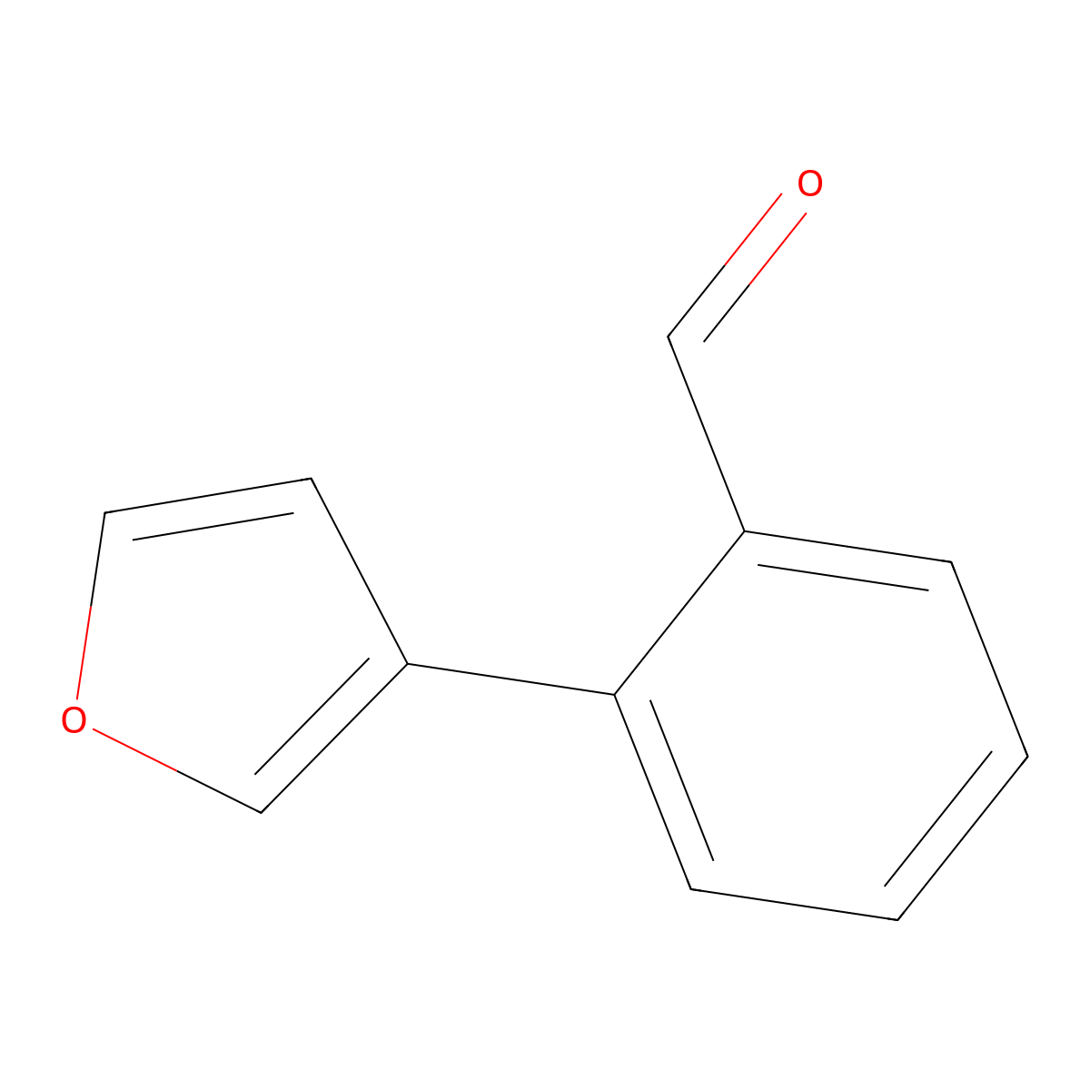 2-(Furan-3-yl)benzaldehyde molecular structure, CAS 223575-73-3