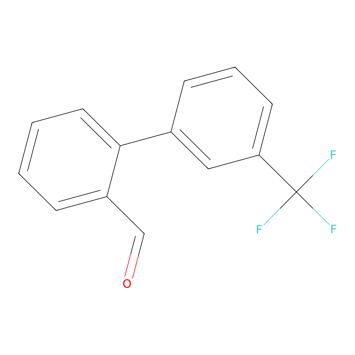 2-[3-(Trifluoromethyl)phenyl]benzaldehyde molecular structure, CAS 223575-93-7