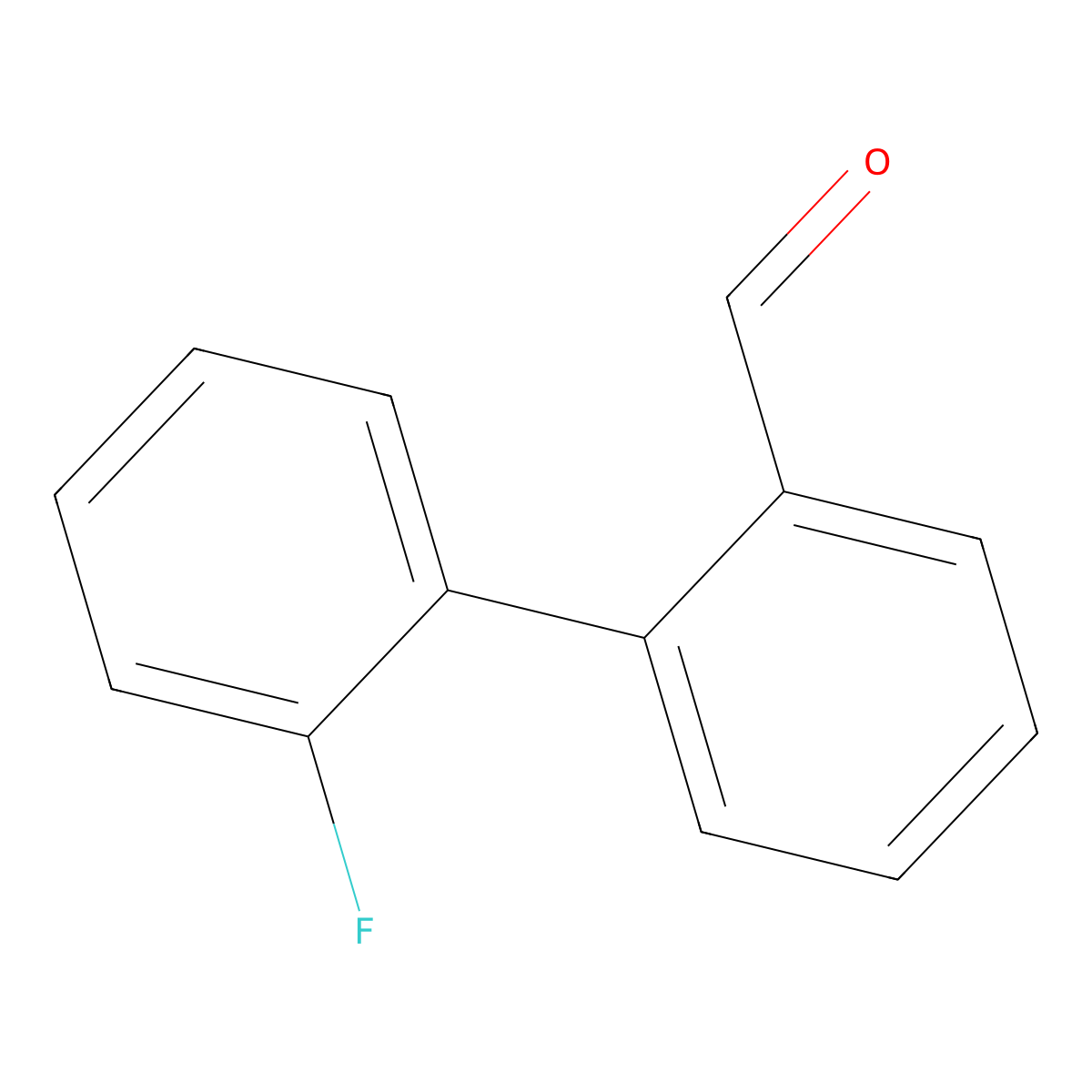 2'-Fluoro-[1,1'-biphenyl]-2-carbaldehyde molecular structure, CAS 223575-95-9