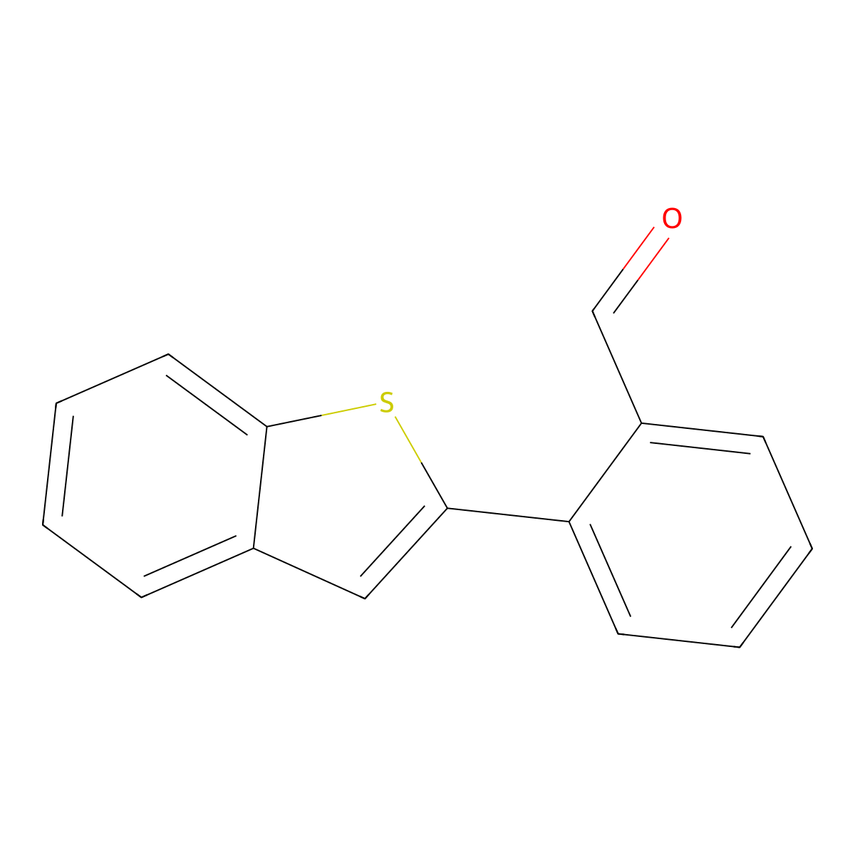 Benzo[b]thiophen-2-yl-benzaldehyde molecular structure, CAS 223576-02-1