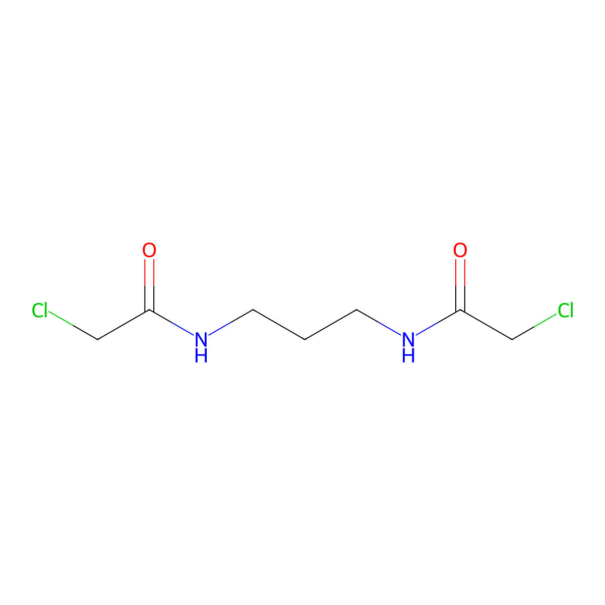 N,N'-1,3-Propanediylbis(2-chloroacetamide) molecular structure, CAS 22358-18-5