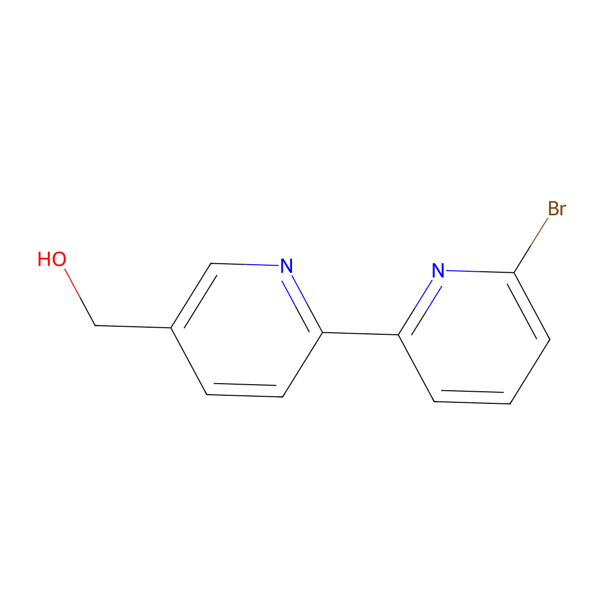6-Bromo-5'-hydroxymethyl-2,2'-bipyridine molecular structure, CAS 223584-21-2