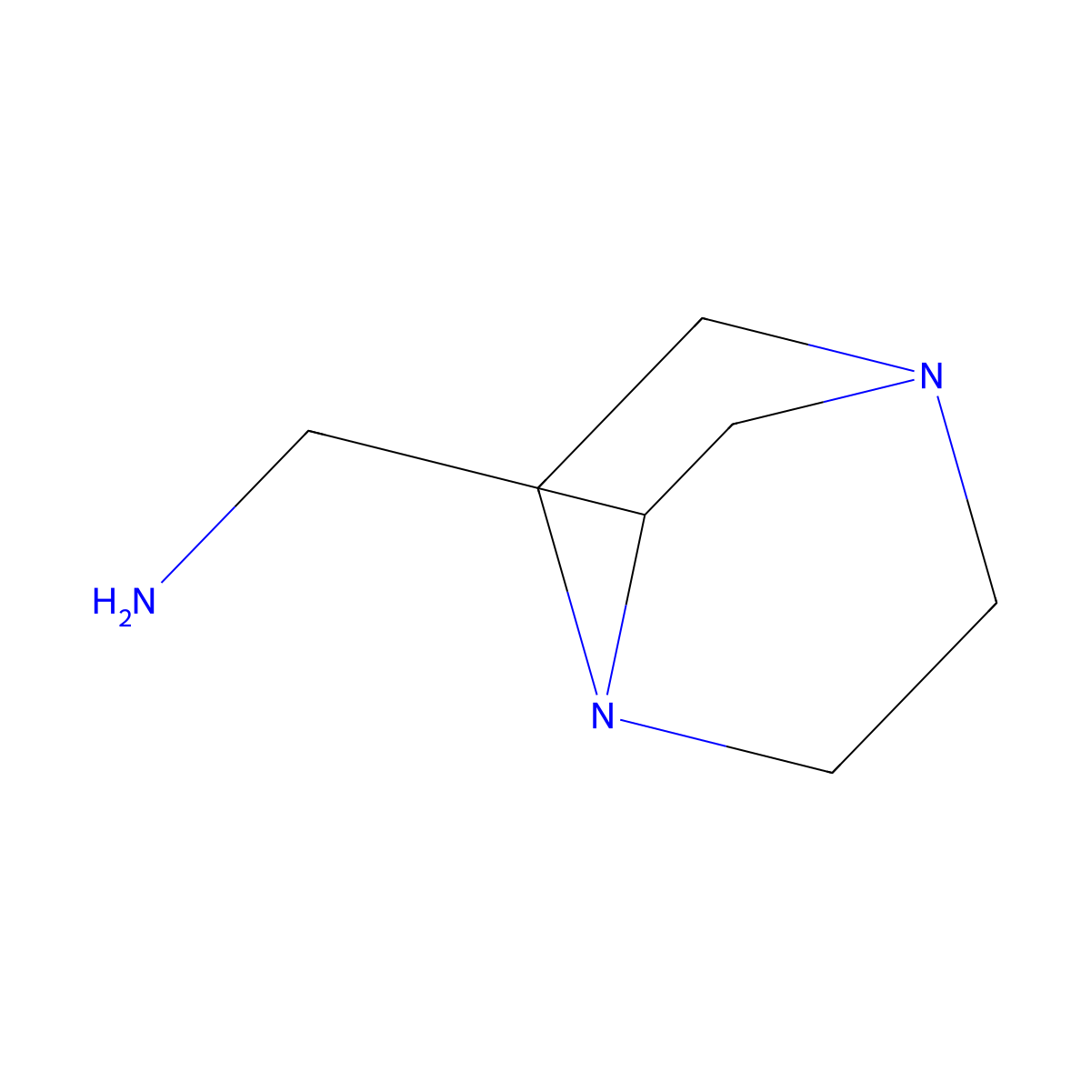 [(2R)-1,4-diazabicyclo[2.2.2]octan-2-yl]methanamine molecular structure, CAS 223587-75-5