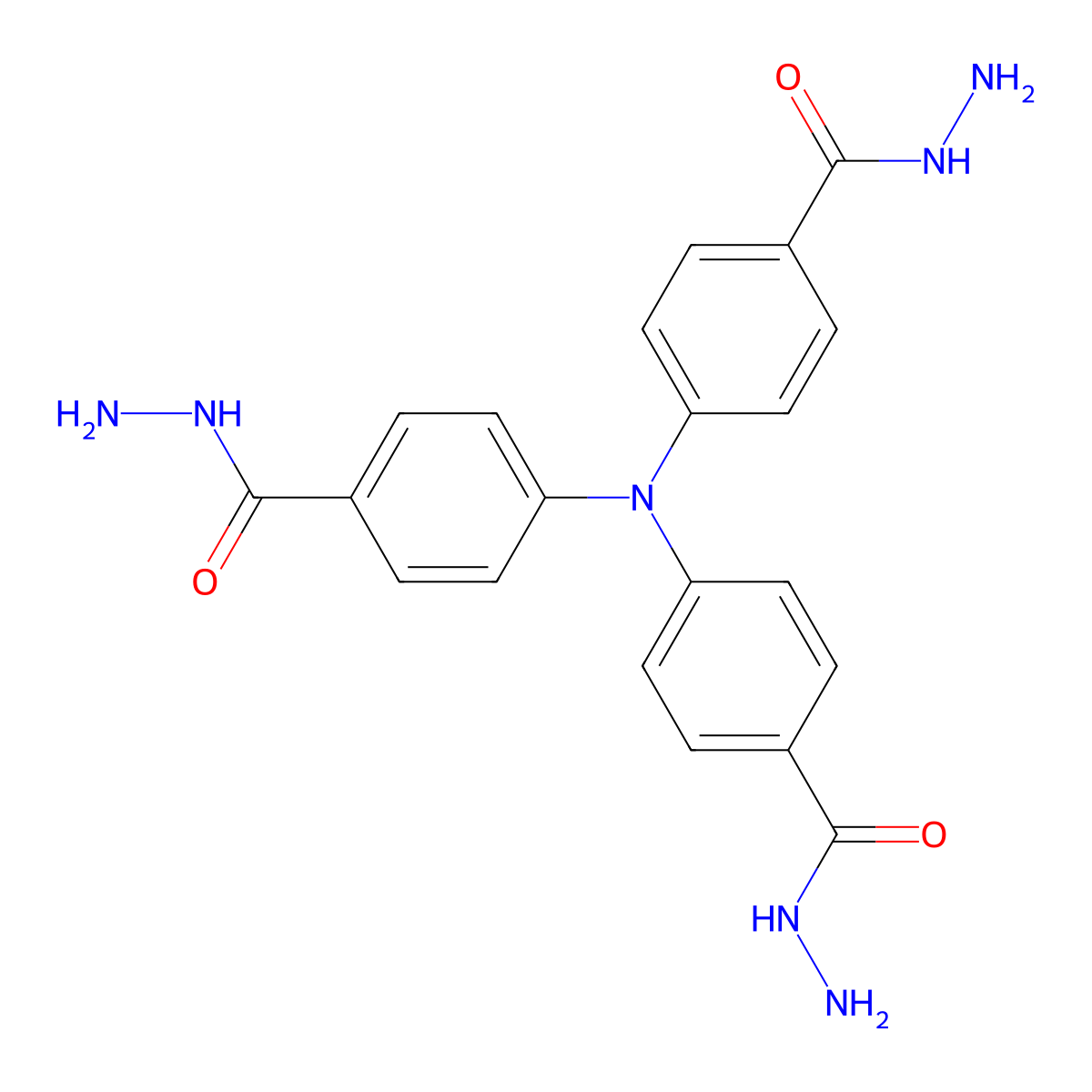 4,4',4''-Nitrilotri(benzohydrazide) molecular structure, CAS 223591-21-7