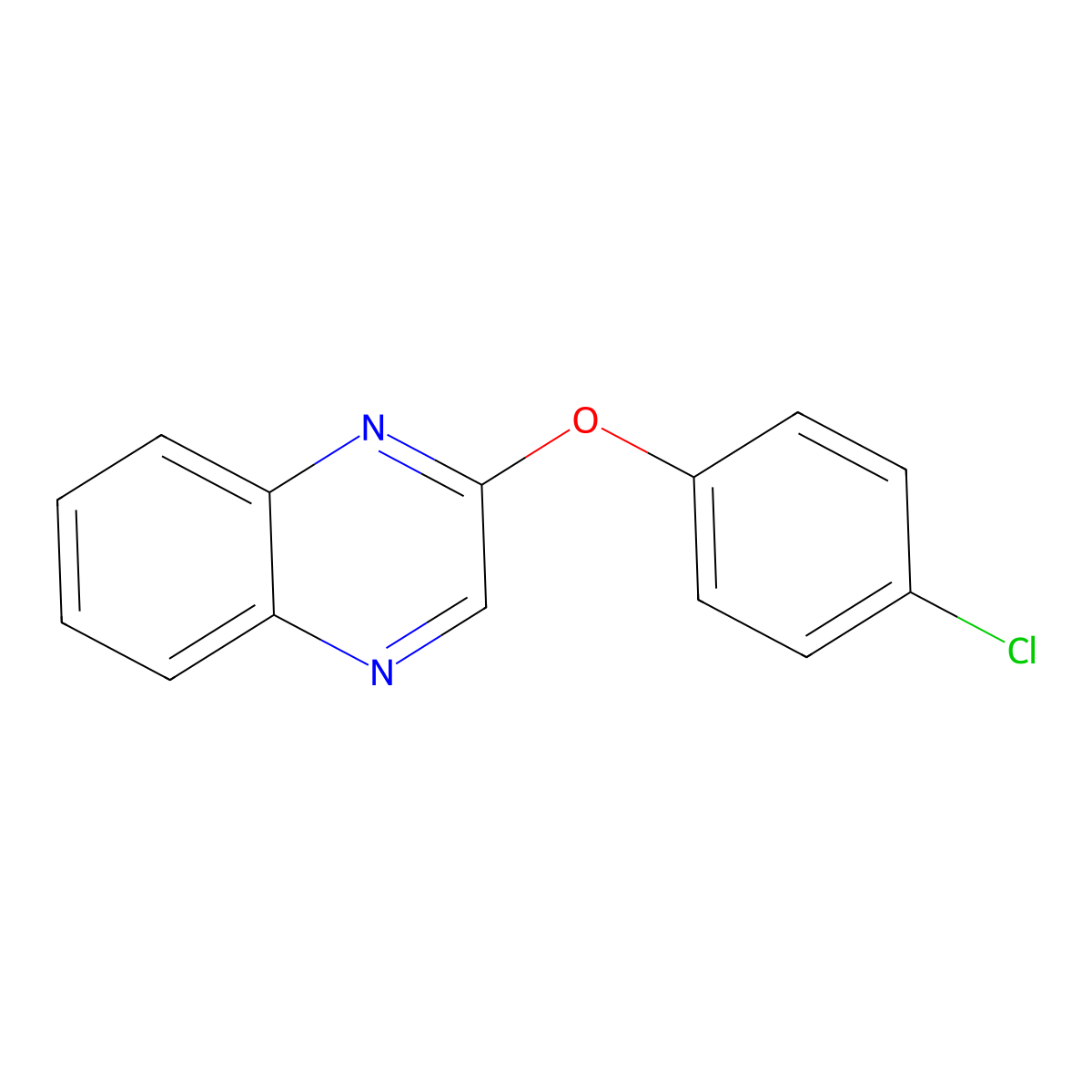 2-(4-Chlorophenoxy)quinoxaline molecular structure, CAS 223592-33-4