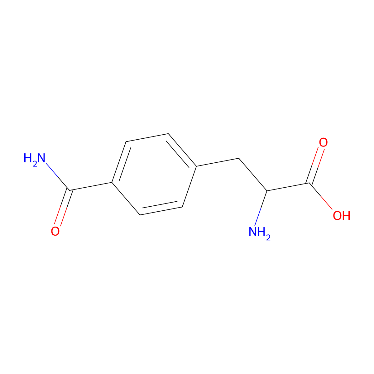 L-4-Carbamoylphenylalanine molecular structure, CAS 223593-04-2