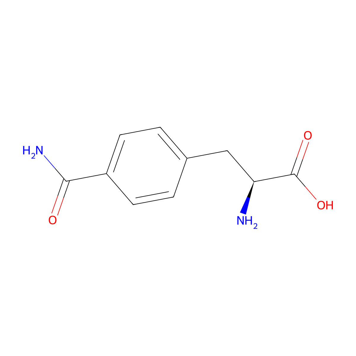 L-4-Carbamoylphenylalanine molecular structure, CAS 223593-04-2