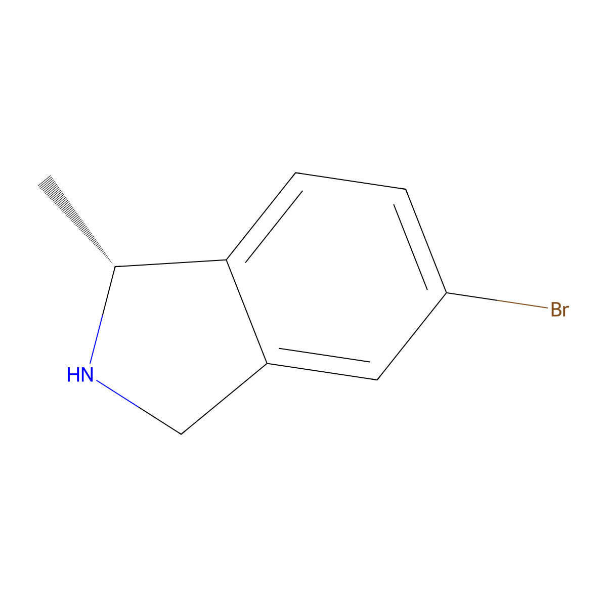 (1R)-5-Bromo-1-methyl-2,3-dihydro-1H-isoindole molecular structure, CAS 223595-17-3