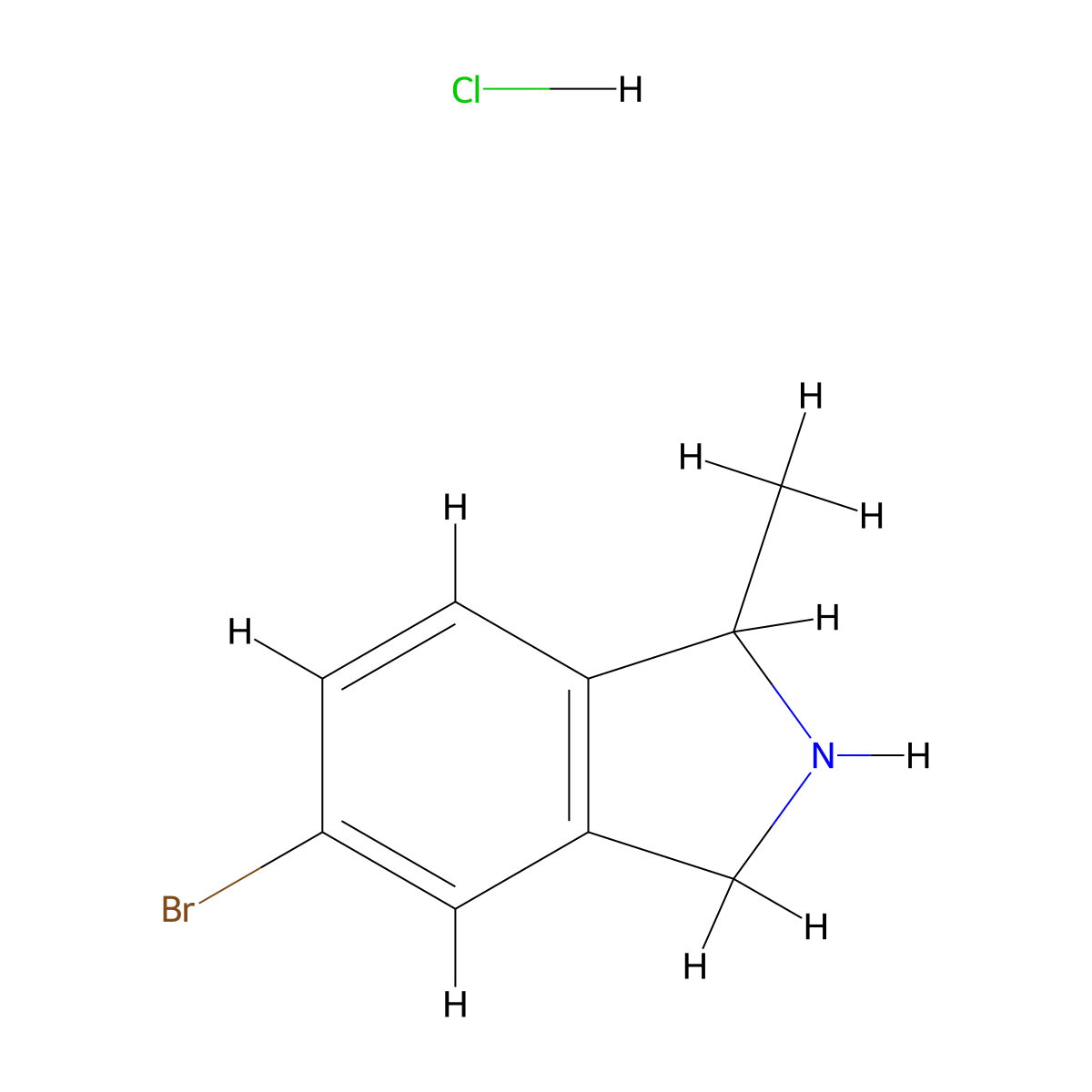 5-Bromo-1-methylisoindoline hydrochloride molecular structure, CAS 223595-18-4