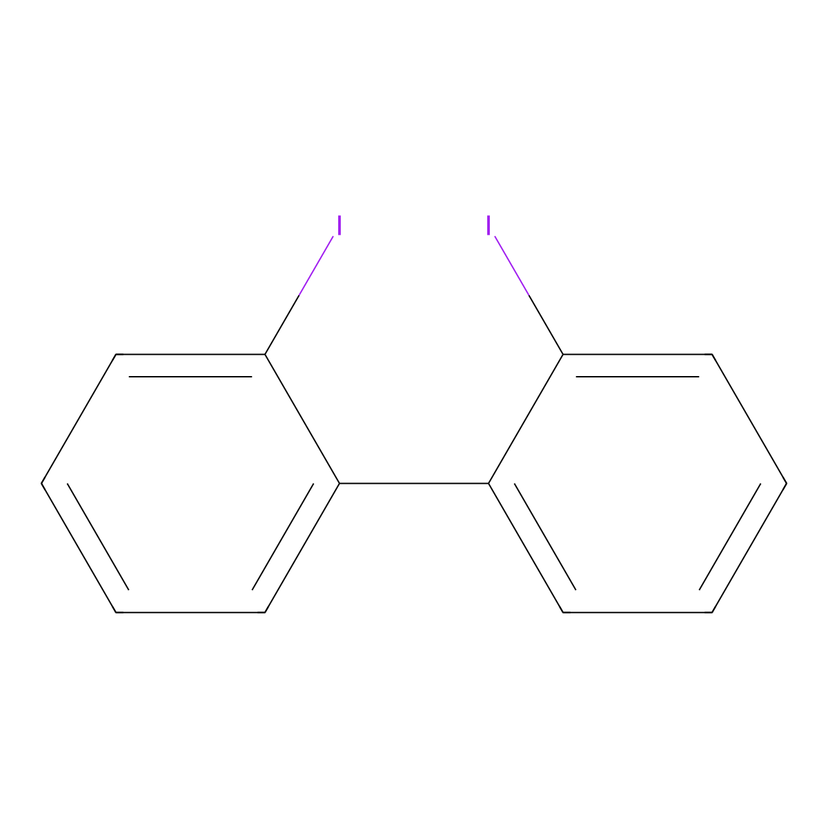 2,2'-Diiodobiphenyl molecular structure, CAS 2236-52-4