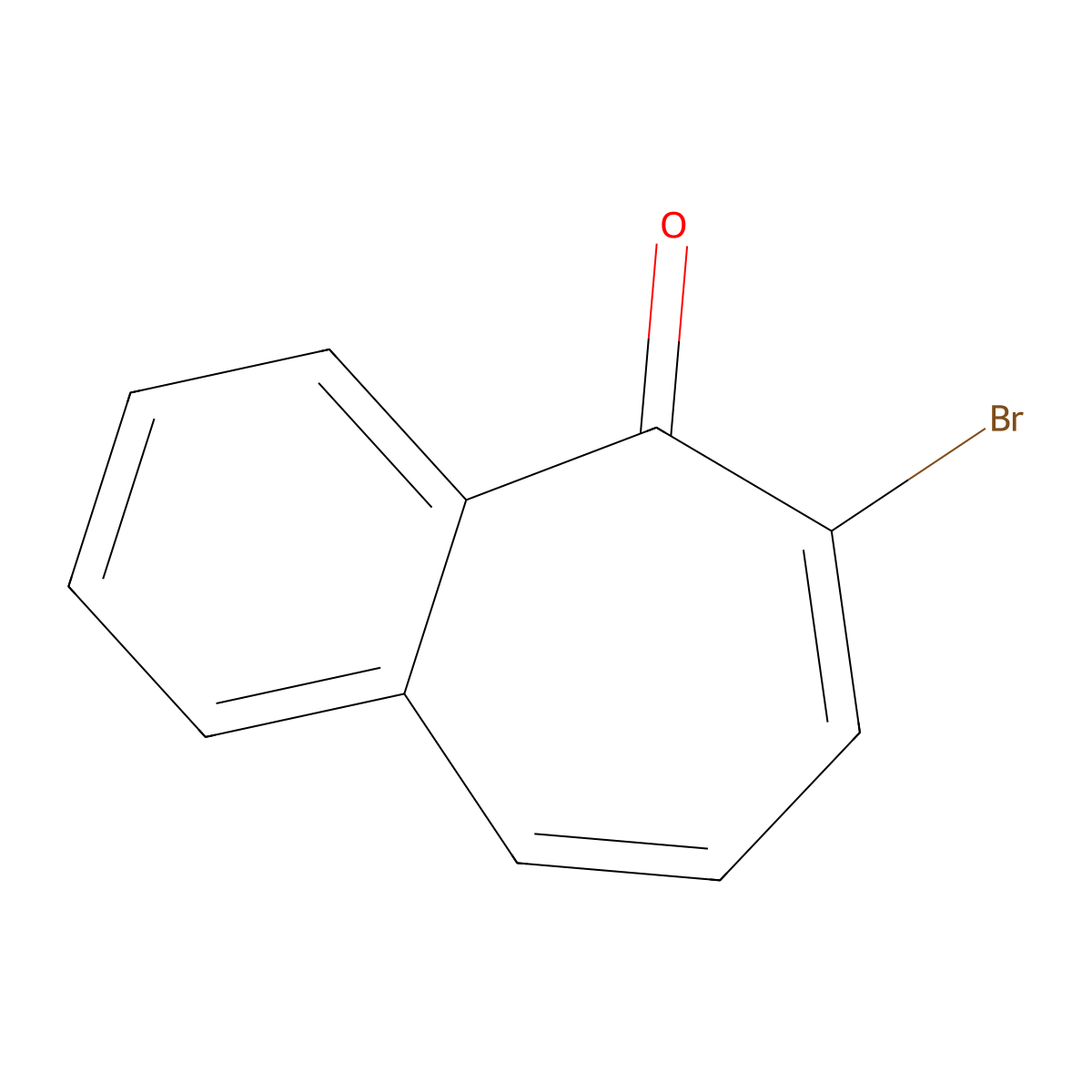 6-Bromo-5H-benzo[7]annulen-5-one molecular structure, CAS 22360-00-5