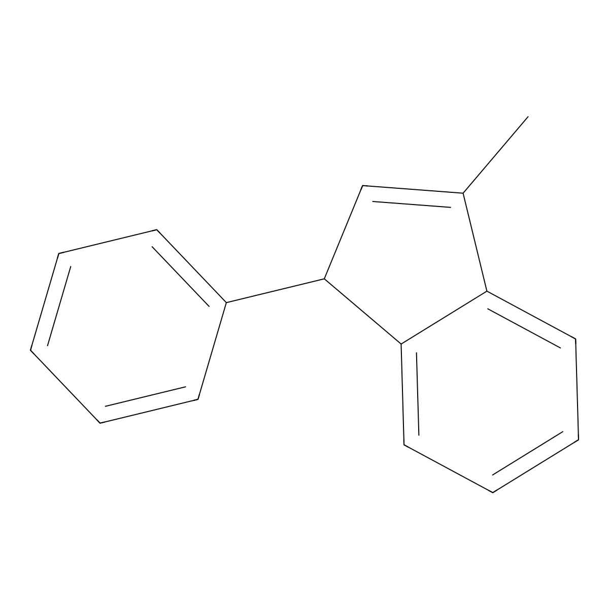 3-Methyl-1-phenyl-1H-indene molecular structure, CAS 22360-63-0