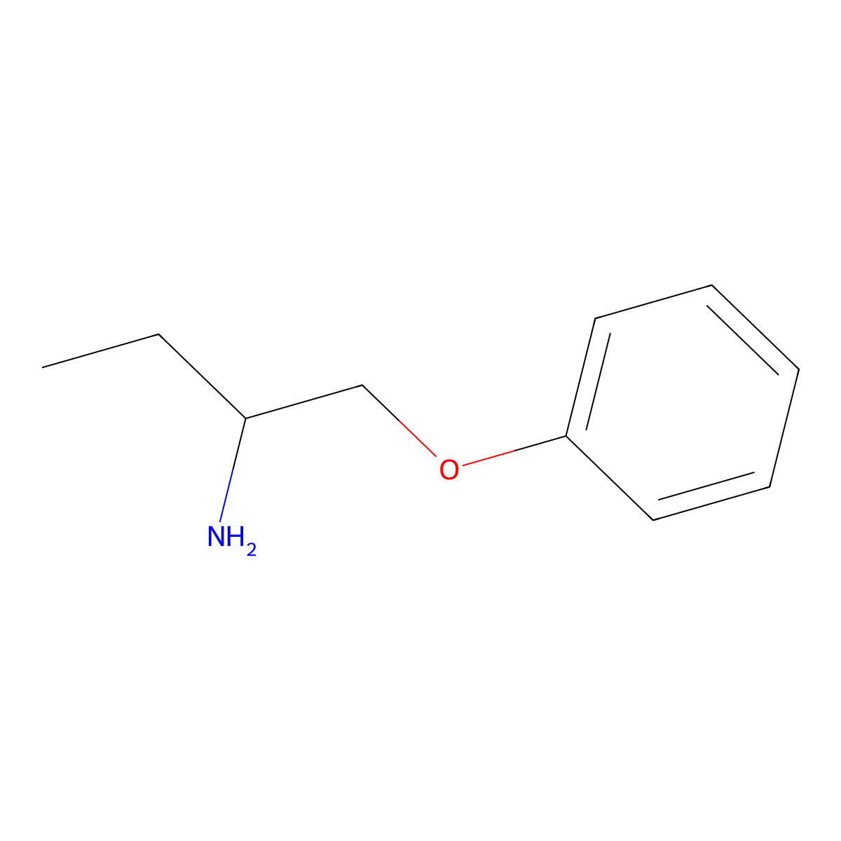 (2-Aminobutoxy)benzene molecular structure, CAS 223606-09-5