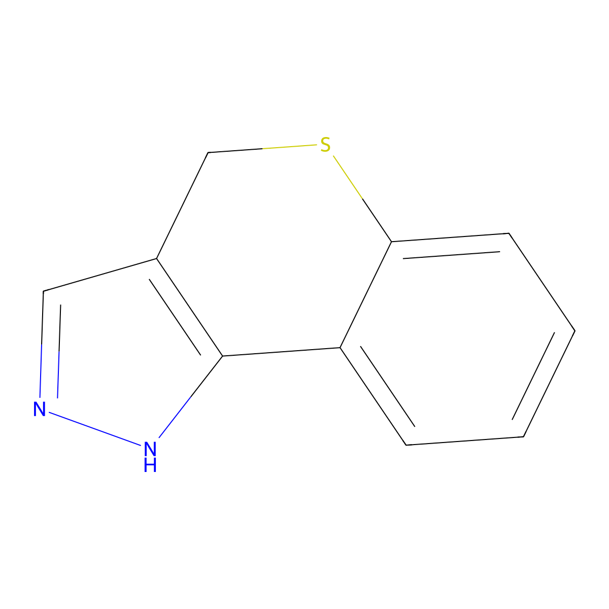 1H,4H-thiochromeno[4,3-c]pyrazole molecular structure, CAS 22362-41-0
