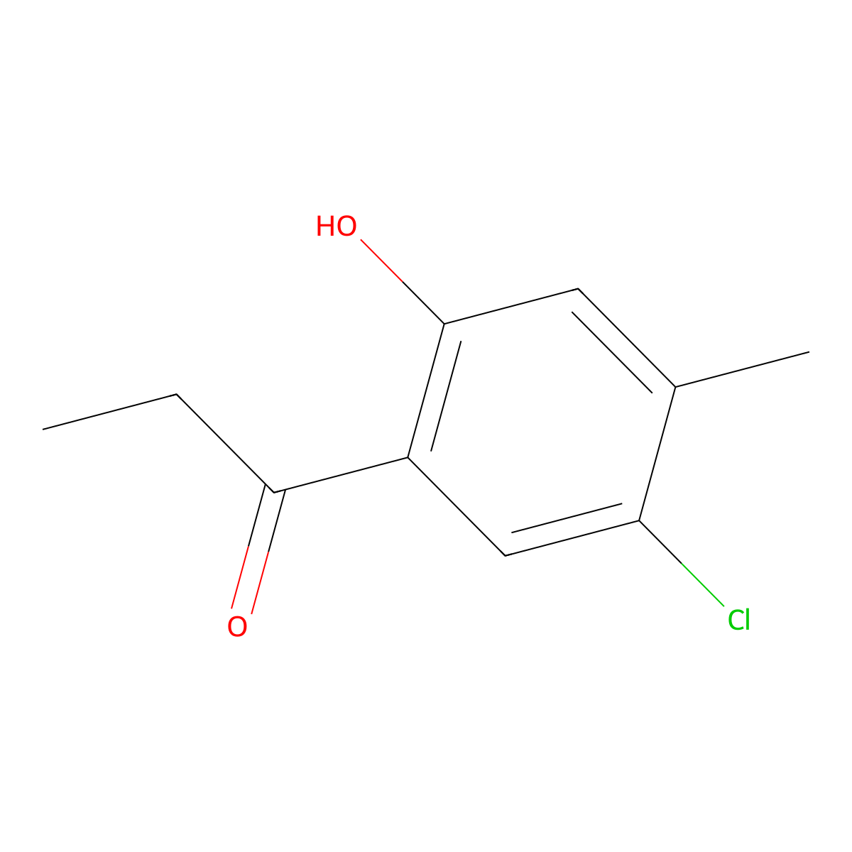 1-(5-Chloro-2-hydroxy-4-methylphenyl)propan-1-one molecular structure, CAS 22362-65-8