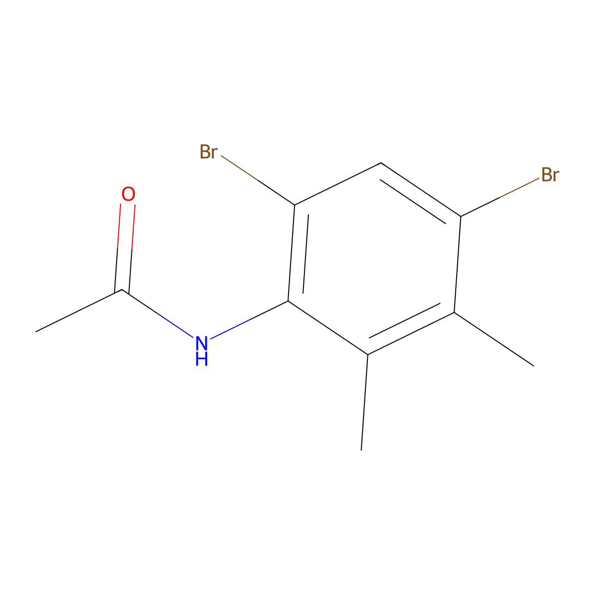 N-(4,6-Dibromo-2,3-dimethylphenyl)acetamide molecular structure, CAS 22364-26-7
