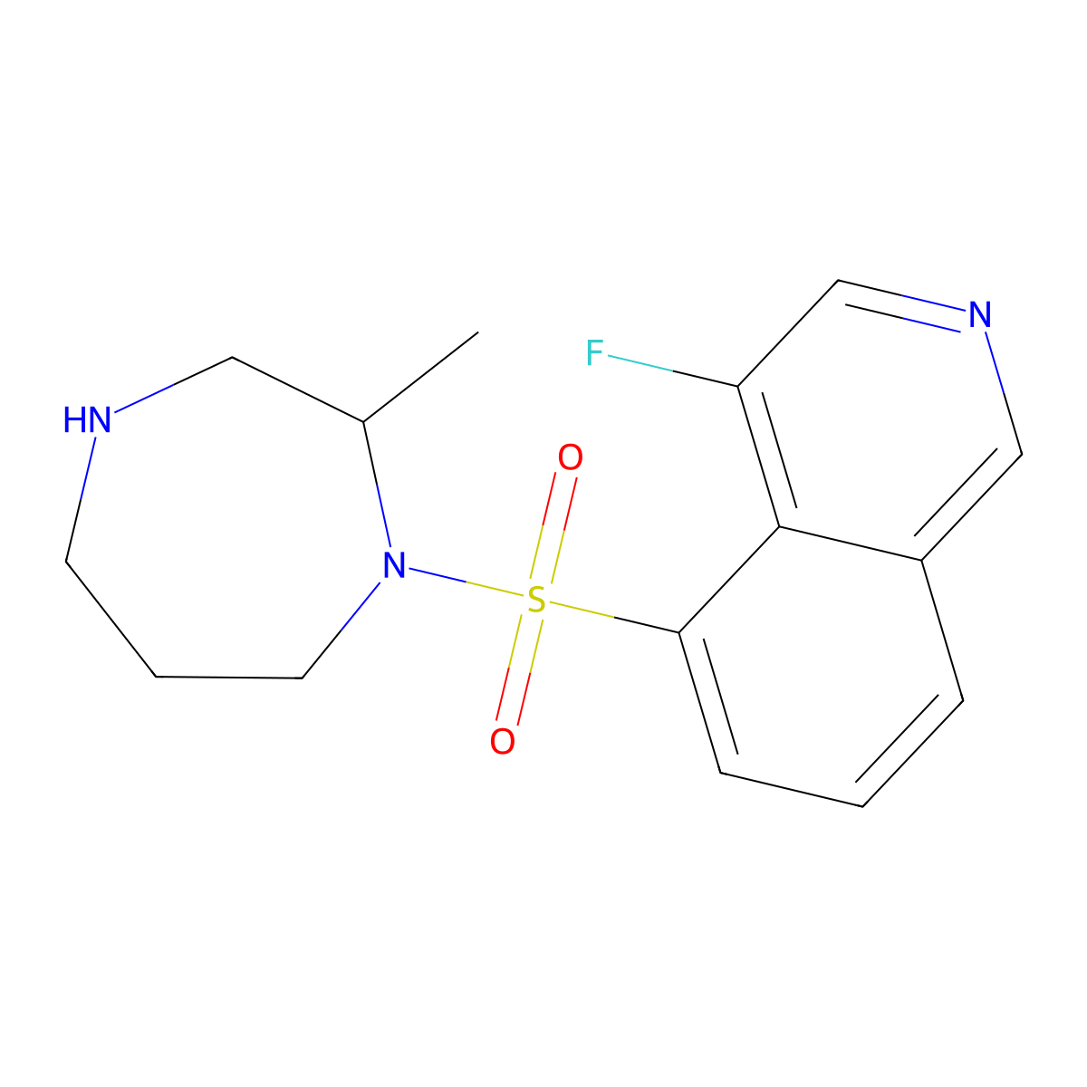 Ripasudil molecular structure, CAS 223645-67-8