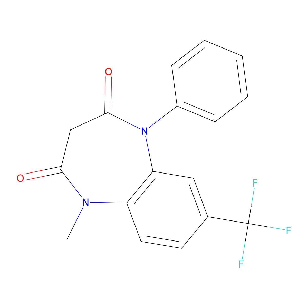 Triflubazam molecular structure, CAS 22365-40-8