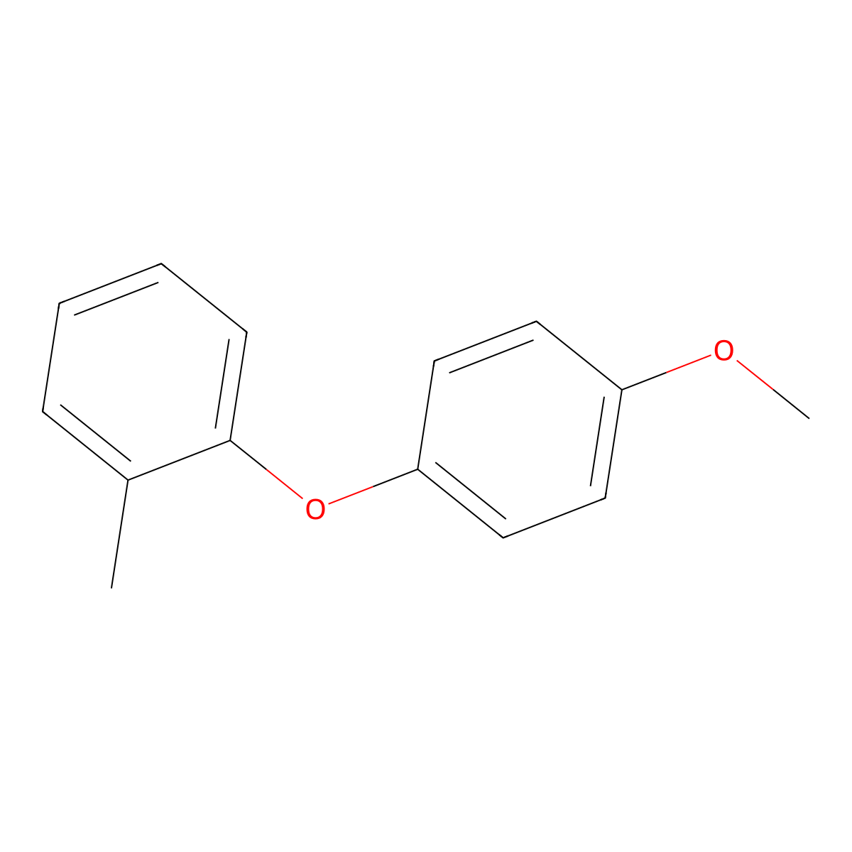 Benzene, 1-(4-methoxyphenoxy)-2-methyl- molecular structure, CAS 223655-23-0