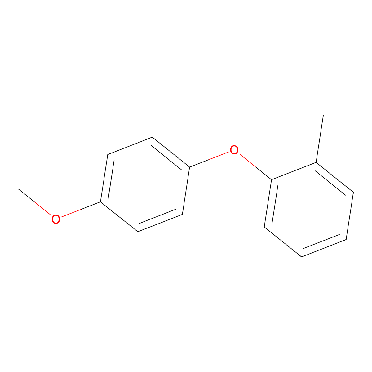Benzene, 1-(4-methoxyphenoxy)-2-methyl- molecular structure, CAS 223655-23-0