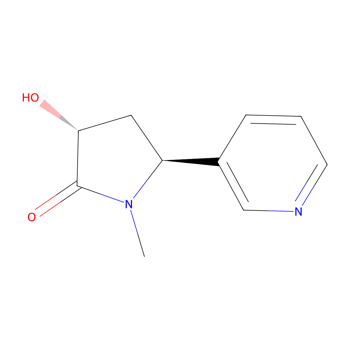 3'-Hydroxycotinine, trans- molecular structure, CAS 223655-46-7