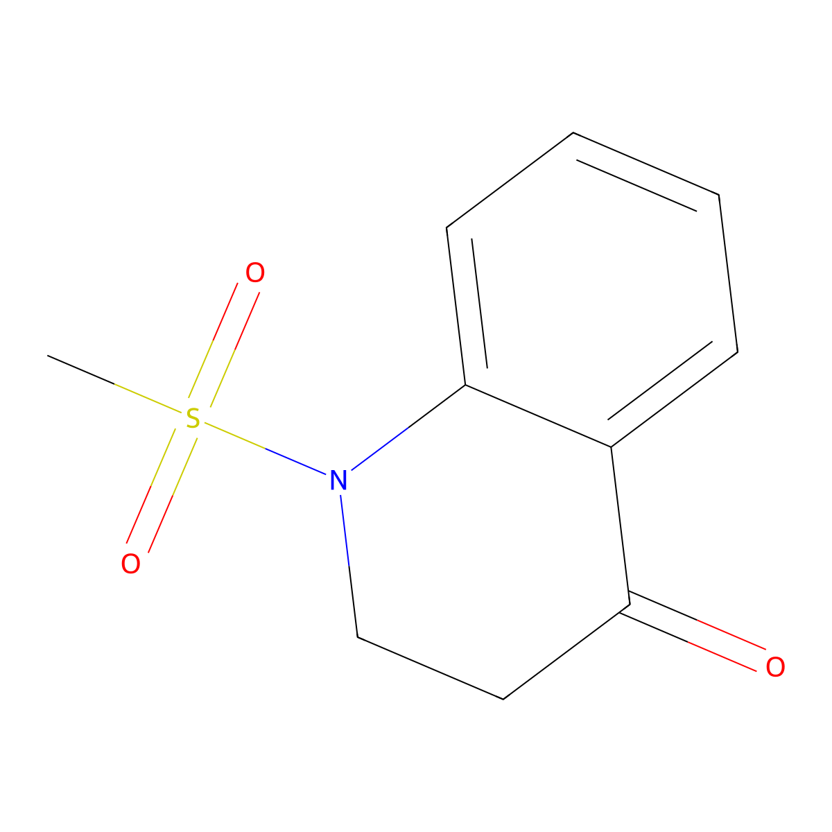 1-(Methylsulfonyl)-2,3-dihydroquinolin-4(1H)-one molecular structure, CAS 22366-61-6