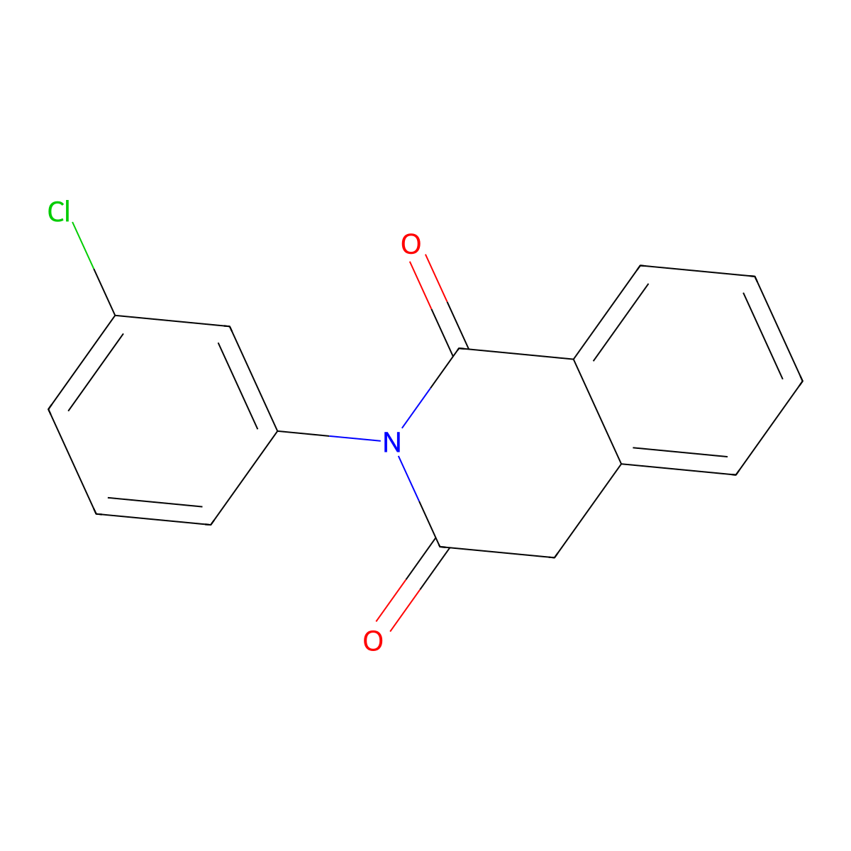 4H-Isoquinoline-1,3-dione, 2-(3-chlorophenyl)- molecular structure, CAS 22367-12-0