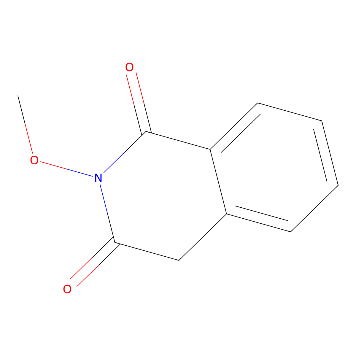 1,3(2H,4H)-Isoquinolinedione, 2-methoxy- molecular structure, CAS 22367-15-3