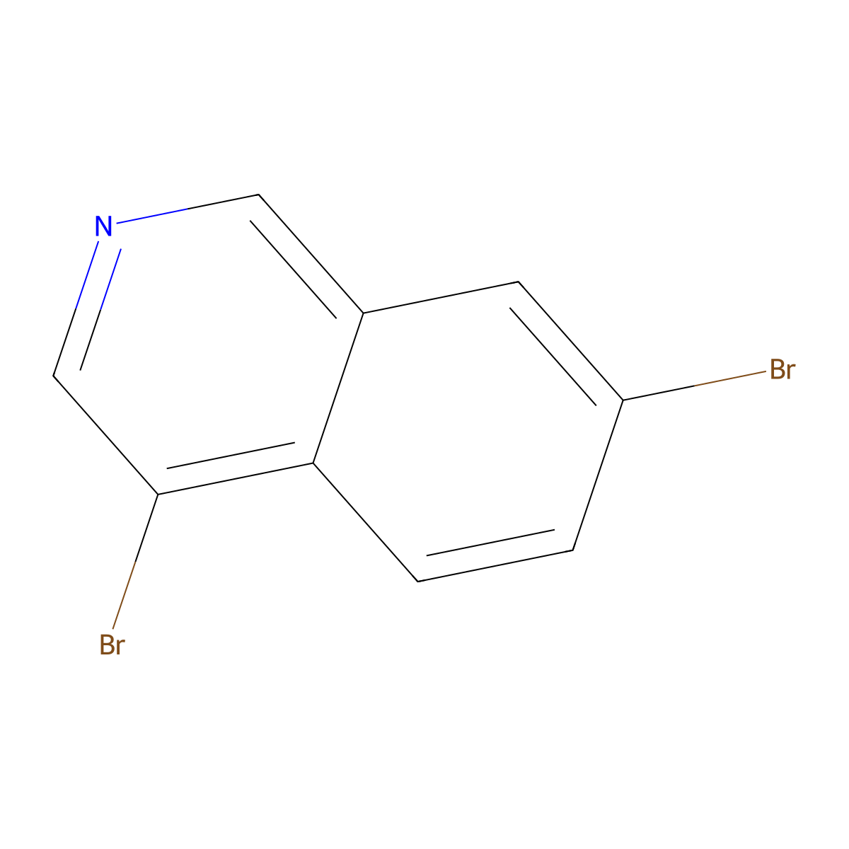 4,7-Dibromoisoquinoline molecular structure, CAS 223671-10-1