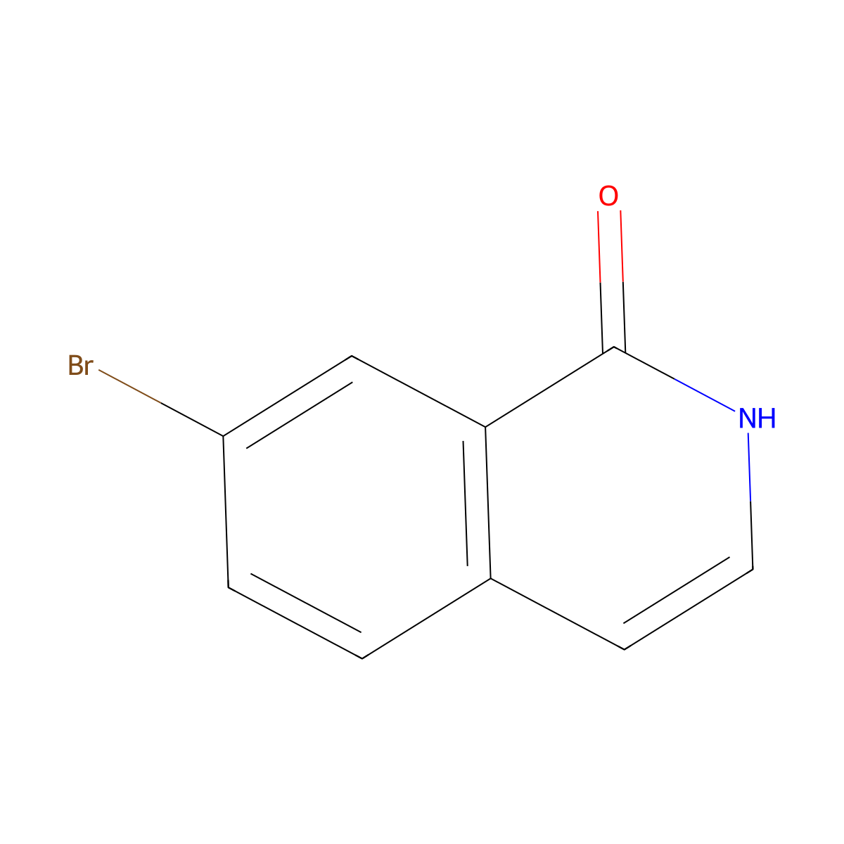 7-Bromoisoquinolin-1-ol molecular structure, CAS 223671-15-6