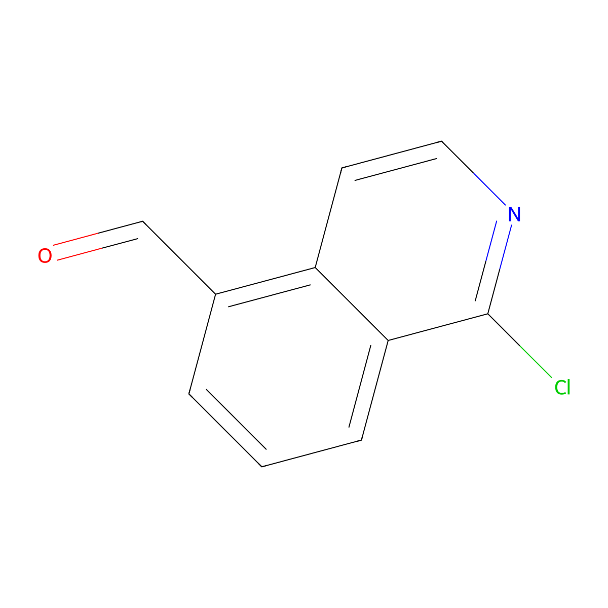 1-Chloroisoquinoline-5-carbaldehyde molecular structure, CAS 223671-52-1