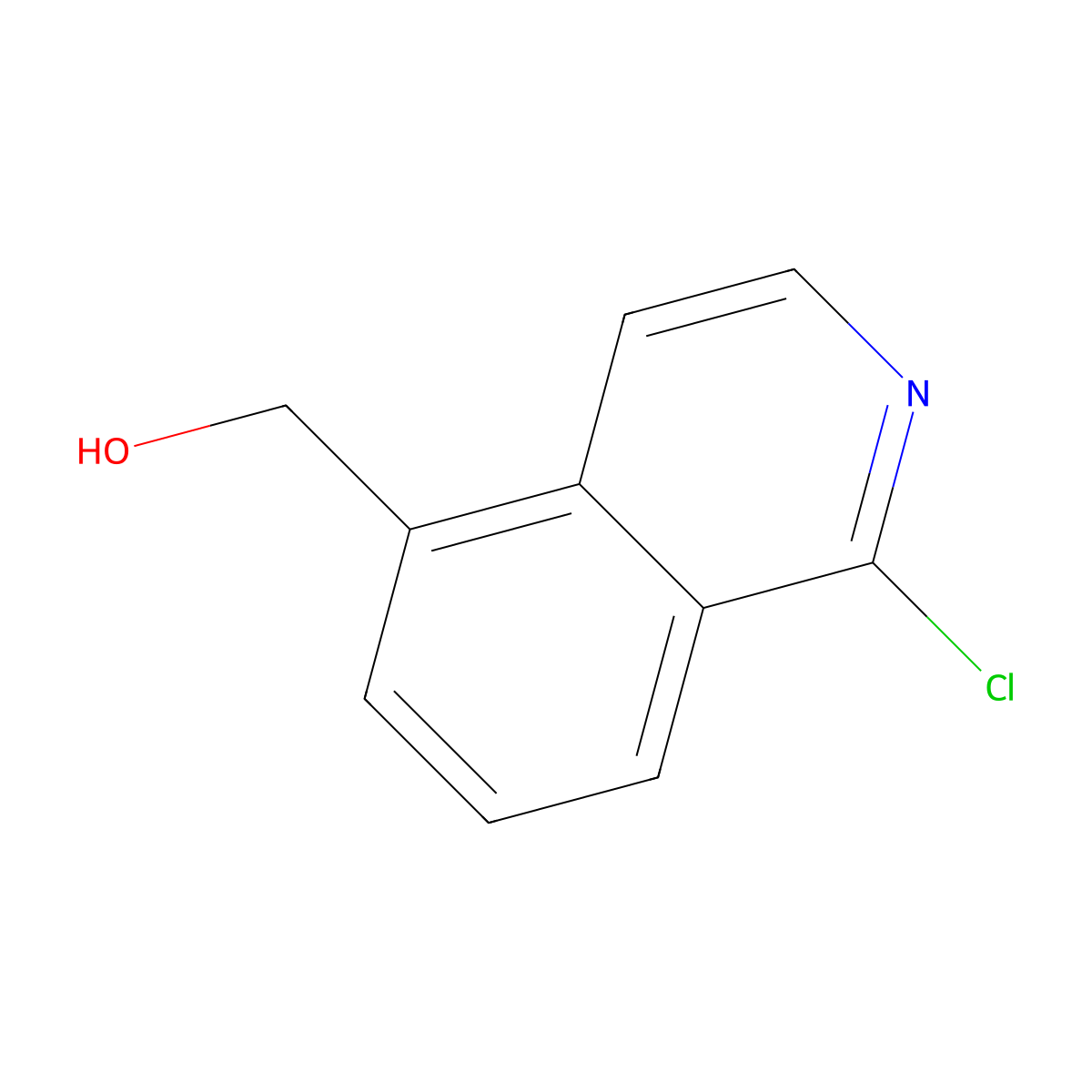 (1-Chloroisoquinolin-5-yl)methanol molecular structure, CAS 223671-63-4