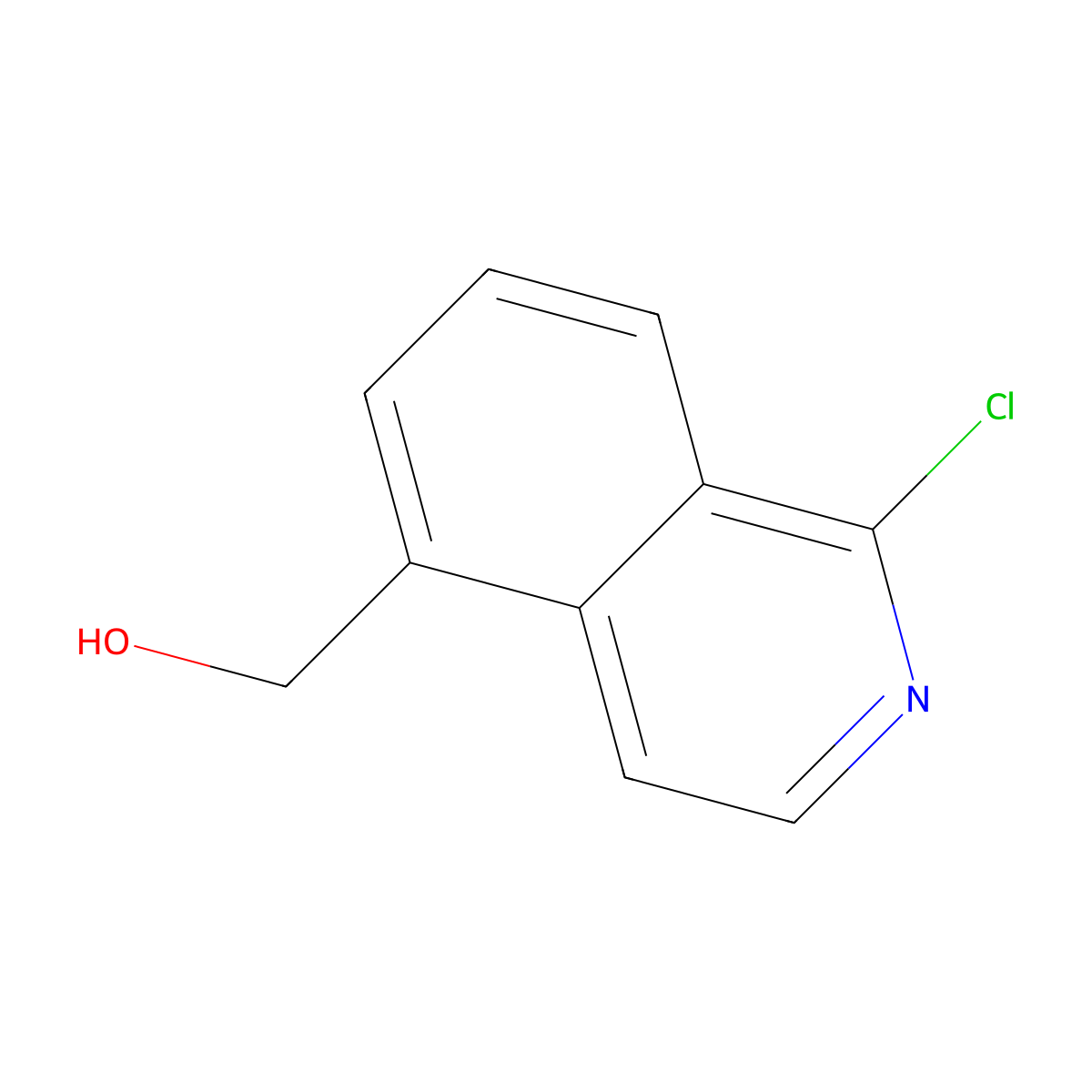(1-Chloroisoquinolin-5-yl)methanol molecular structure, CAS 223671-63-4