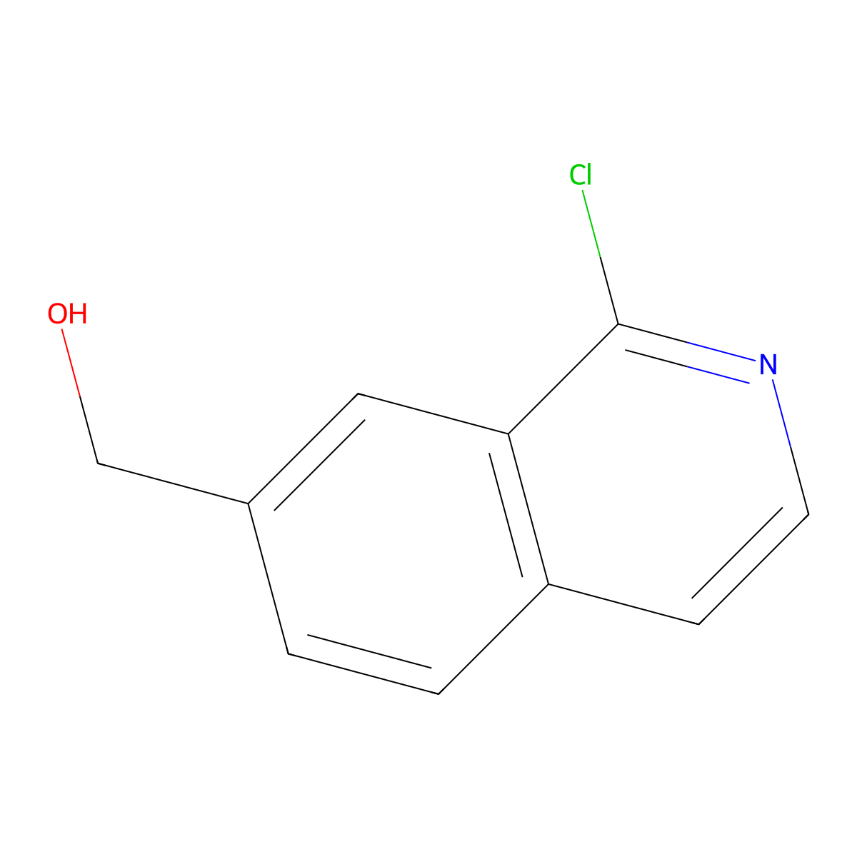 1-Chloro-7-isoquinolinemethanol molecular structure, CAS 223671-64-5