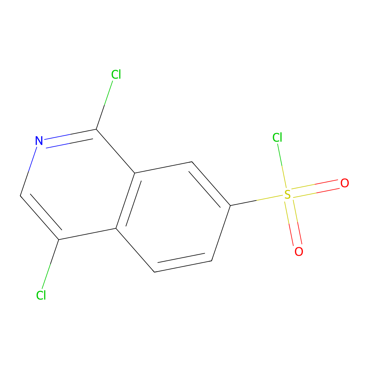 1,4-Dichloroisoquinoline-7-sulfonyl chloride molecular structure, CAS 223671-80-5