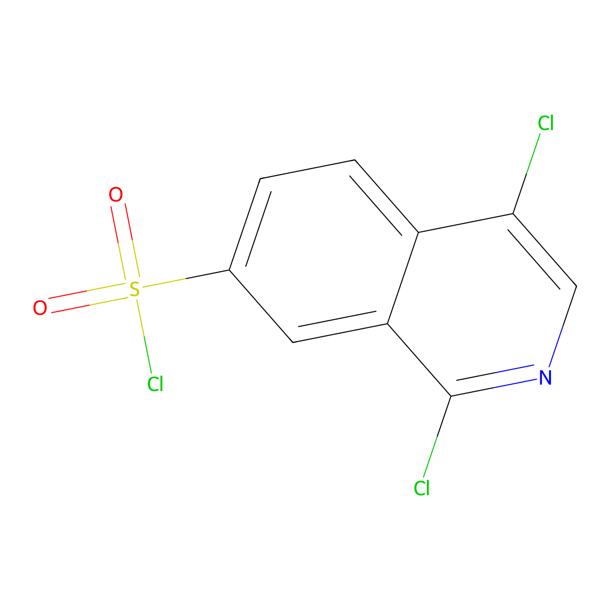 1,4-Dichloroisoquinoline-7-sulfonyl chloride molecular structure, CAS 223671-80-5