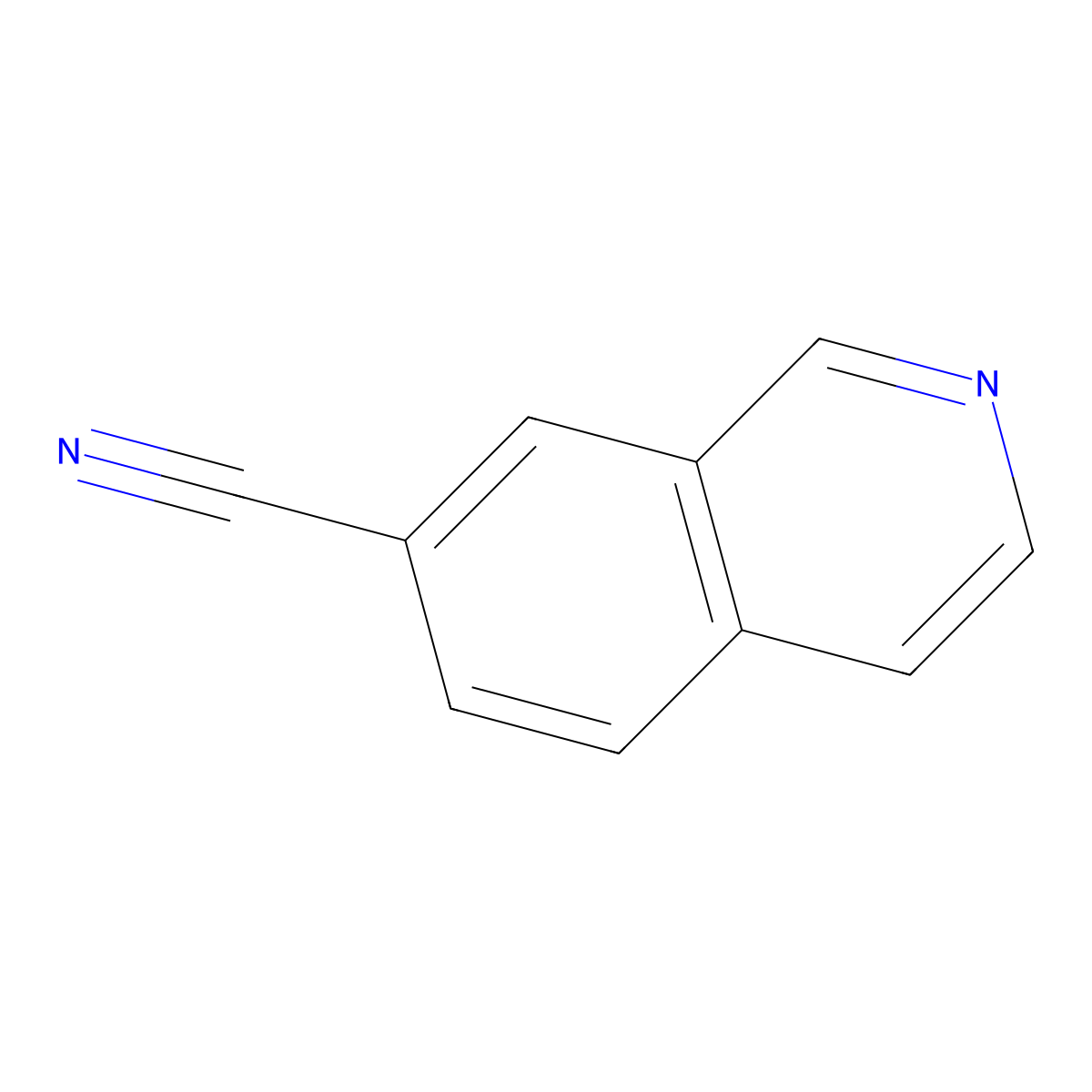 Isoquinoline-7-carbonitrile molecular structure, CAS 223671-92-9