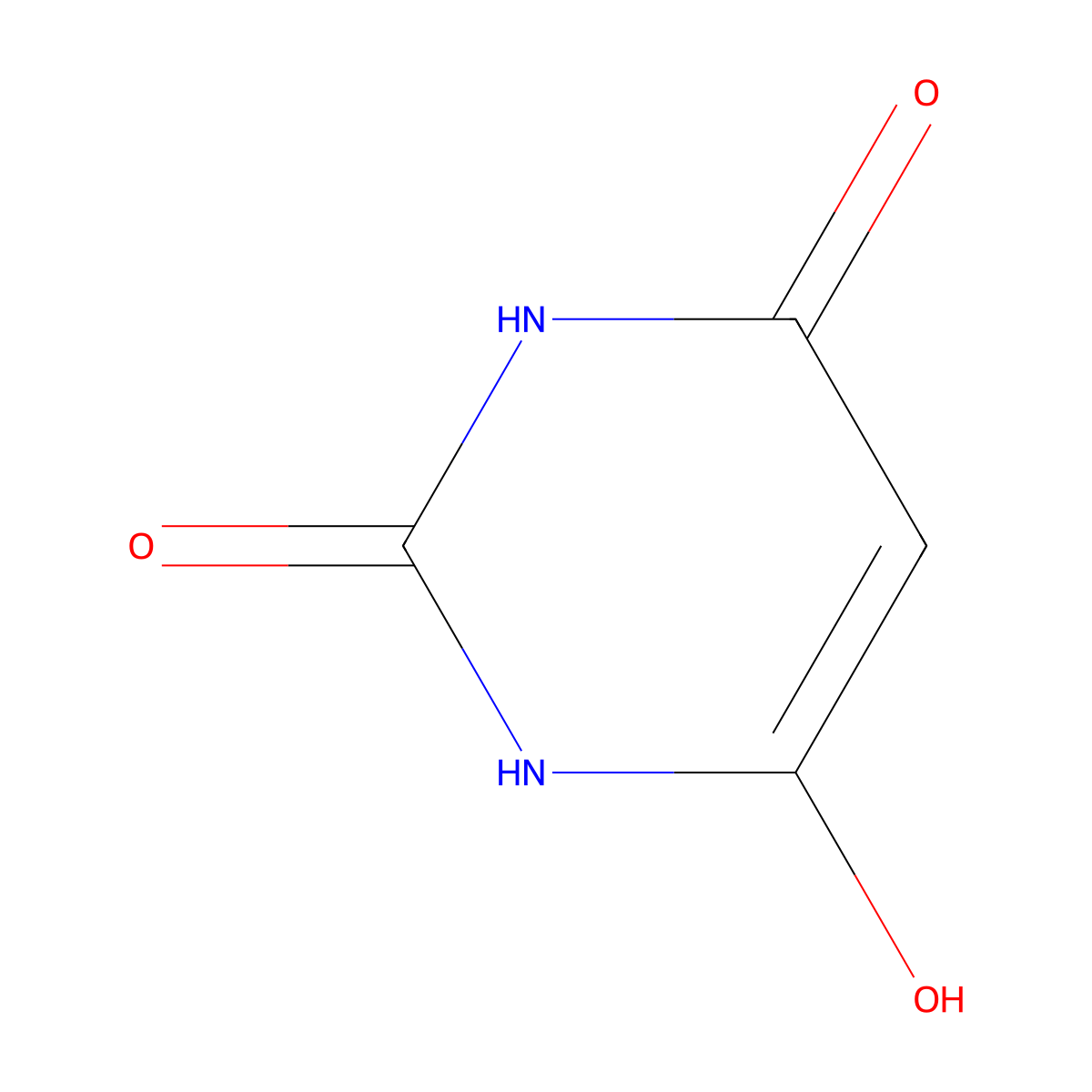6-Hydroxypyrimidine-2,4(1H,3H)-dione molecular structure, CAS 223674-01-9