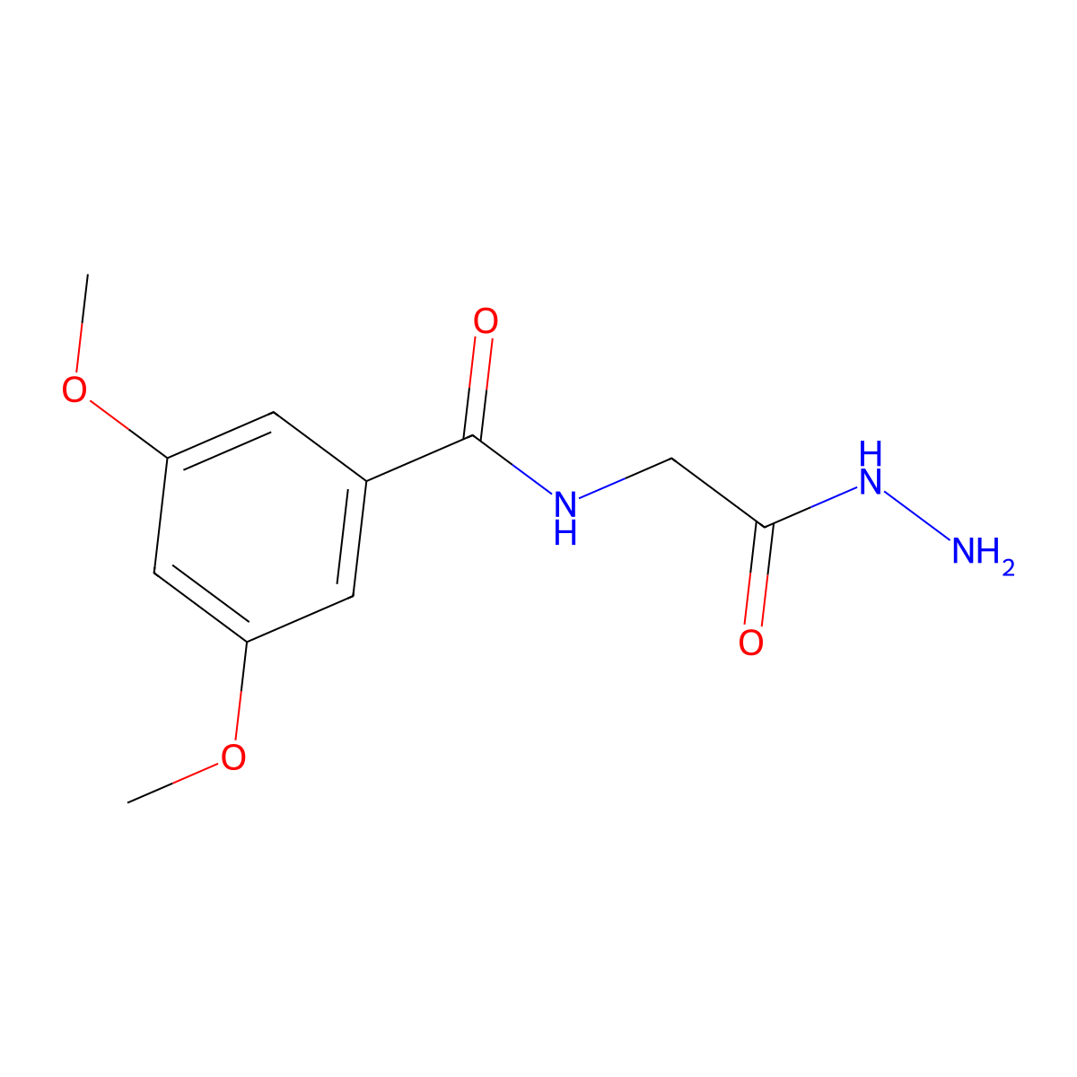N-(2-hydrazinyl-2-oxoethyl)-3,5-dimethoxybenzamide molecular structure, CAS 223675-65-8