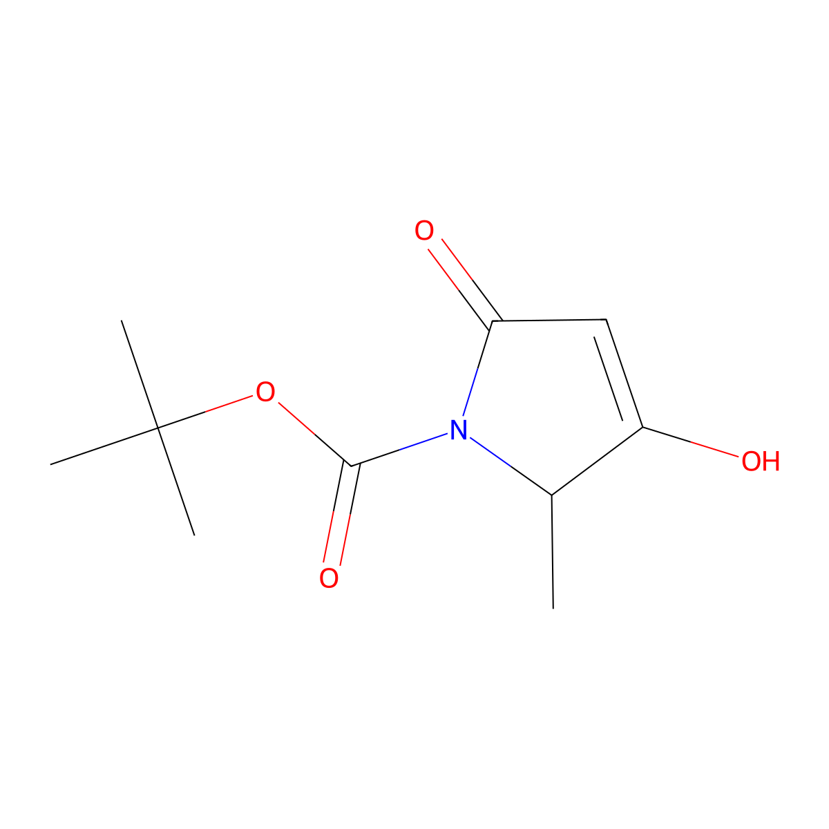 (S)-tert-Butyl 3-hydroxy-2-methyl-5-oxo-2,5-dihydro-1H-pyrrole-1-carboxylate molecular structure, CAS 223678-66-8