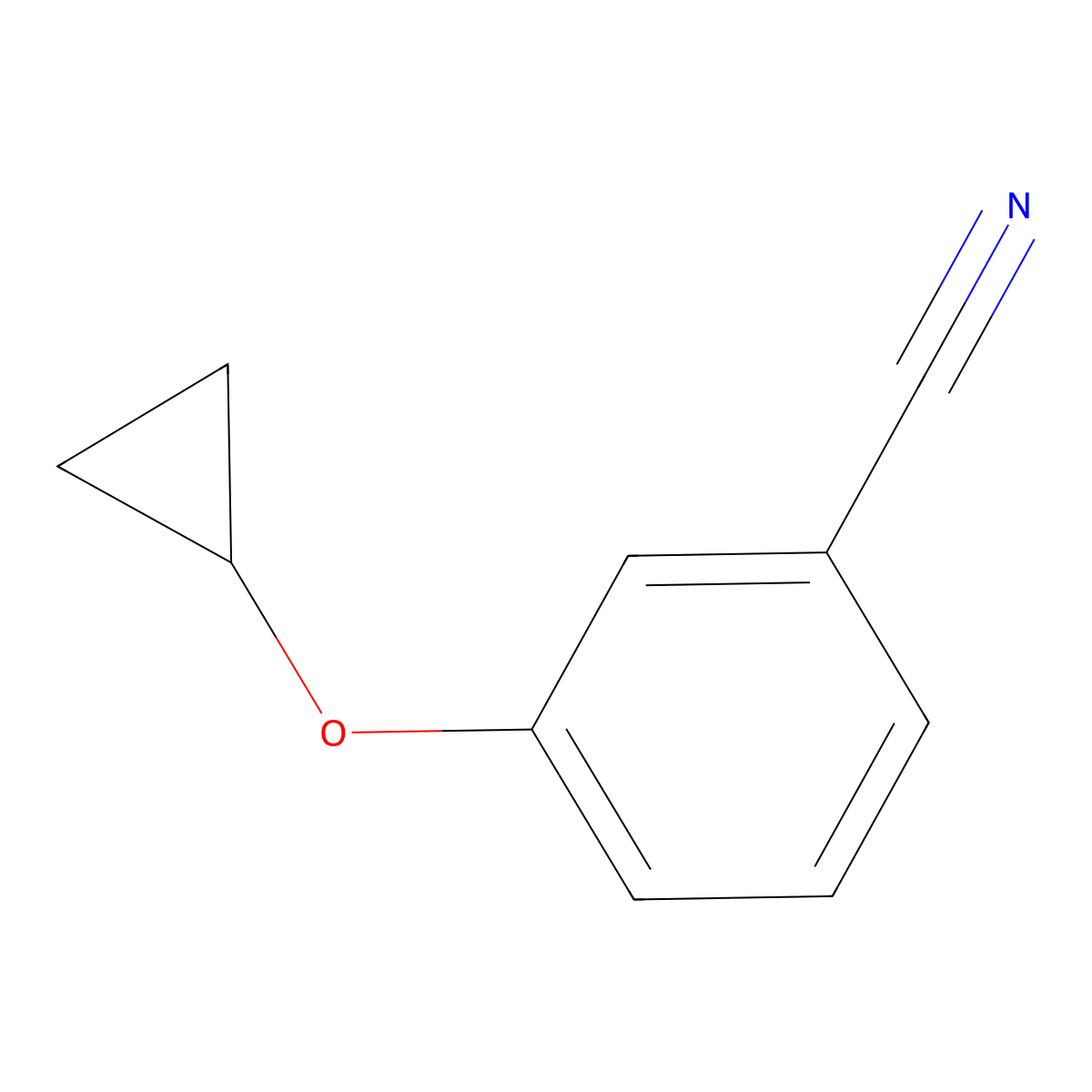 3-Cyclopropoxybenzonitrile molecular structure, CAS 223690-04-8
