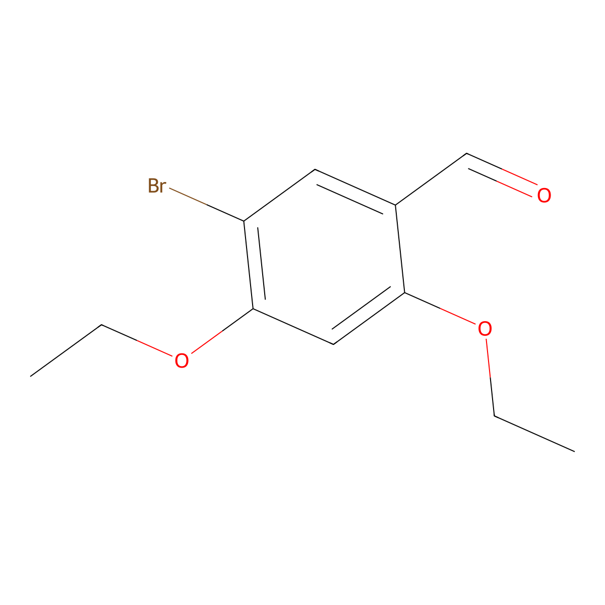 5-Bromo-2,4-diethoxybenzaldehyde molecular structure, CAS 223699-52-3