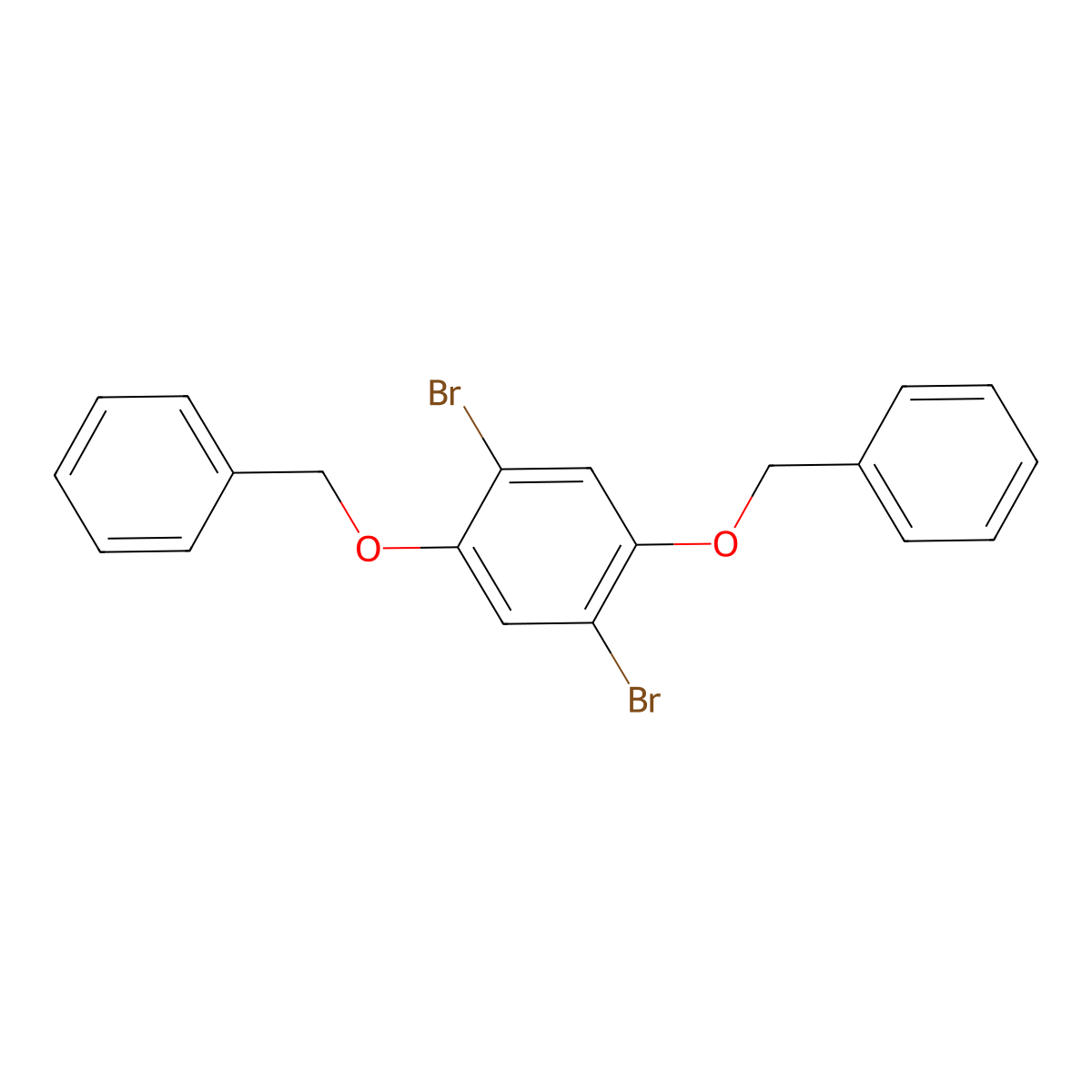 1,4-Dibromo-2,5-bis(phenylmethoxy)benzene molecular structure, CAS 2237-18-5
