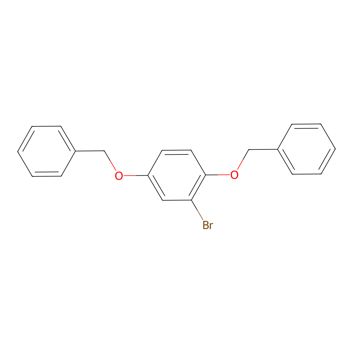 2-Bromo-1,4-bis(phenylmethoxy)benzene molecular structure, CAS 2237-21-0
