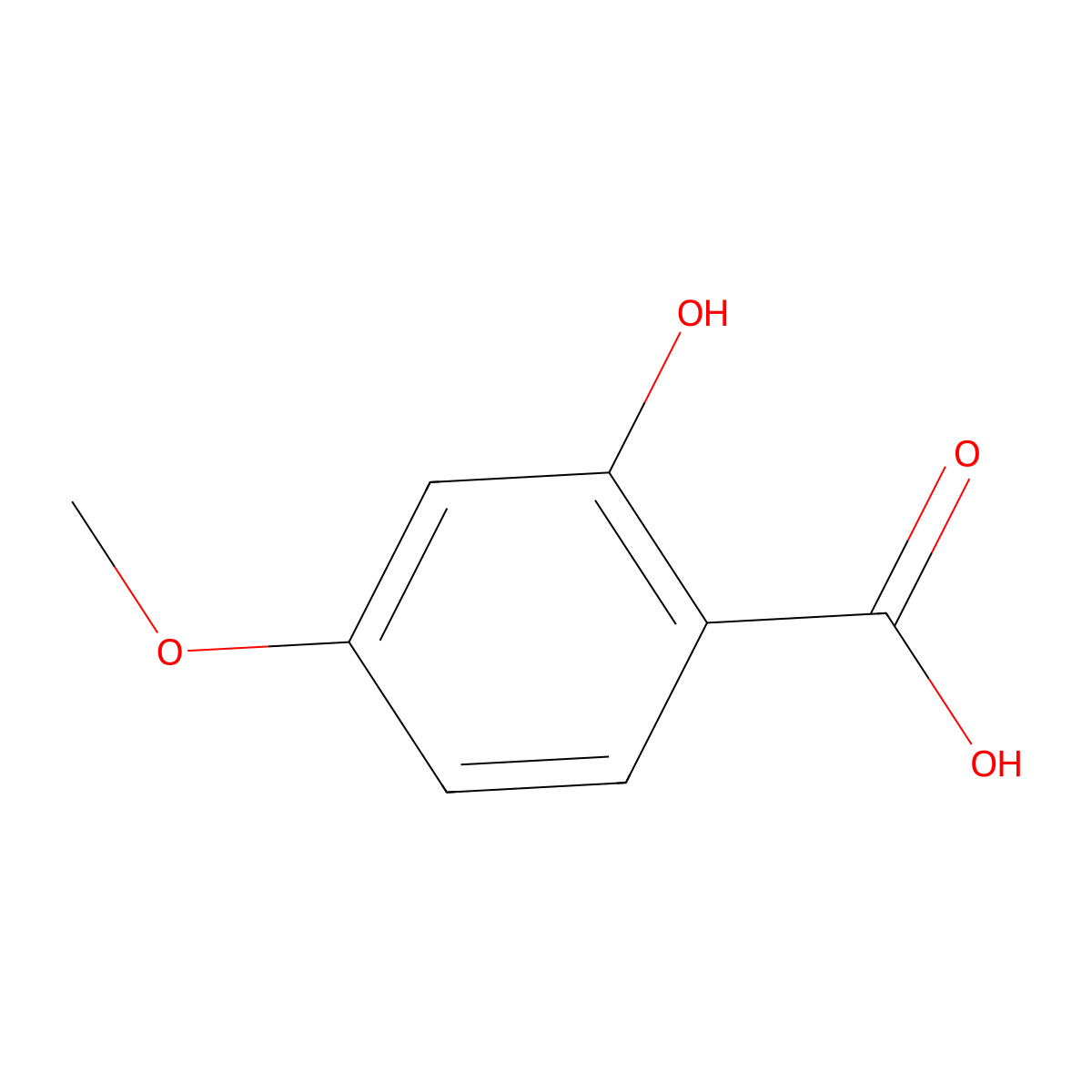 4-Methoxysalicylic Acid molecular structure, CAS 2237-36-7