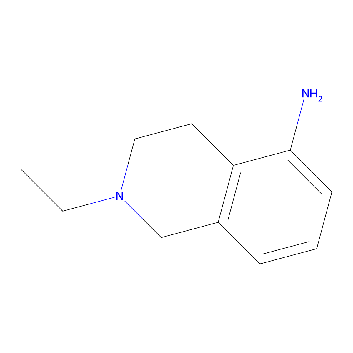 2-Ethyl-1,2,3,4-tetrahydroisoquinolin-5-amine molecular structure, CAS 223700-11-6