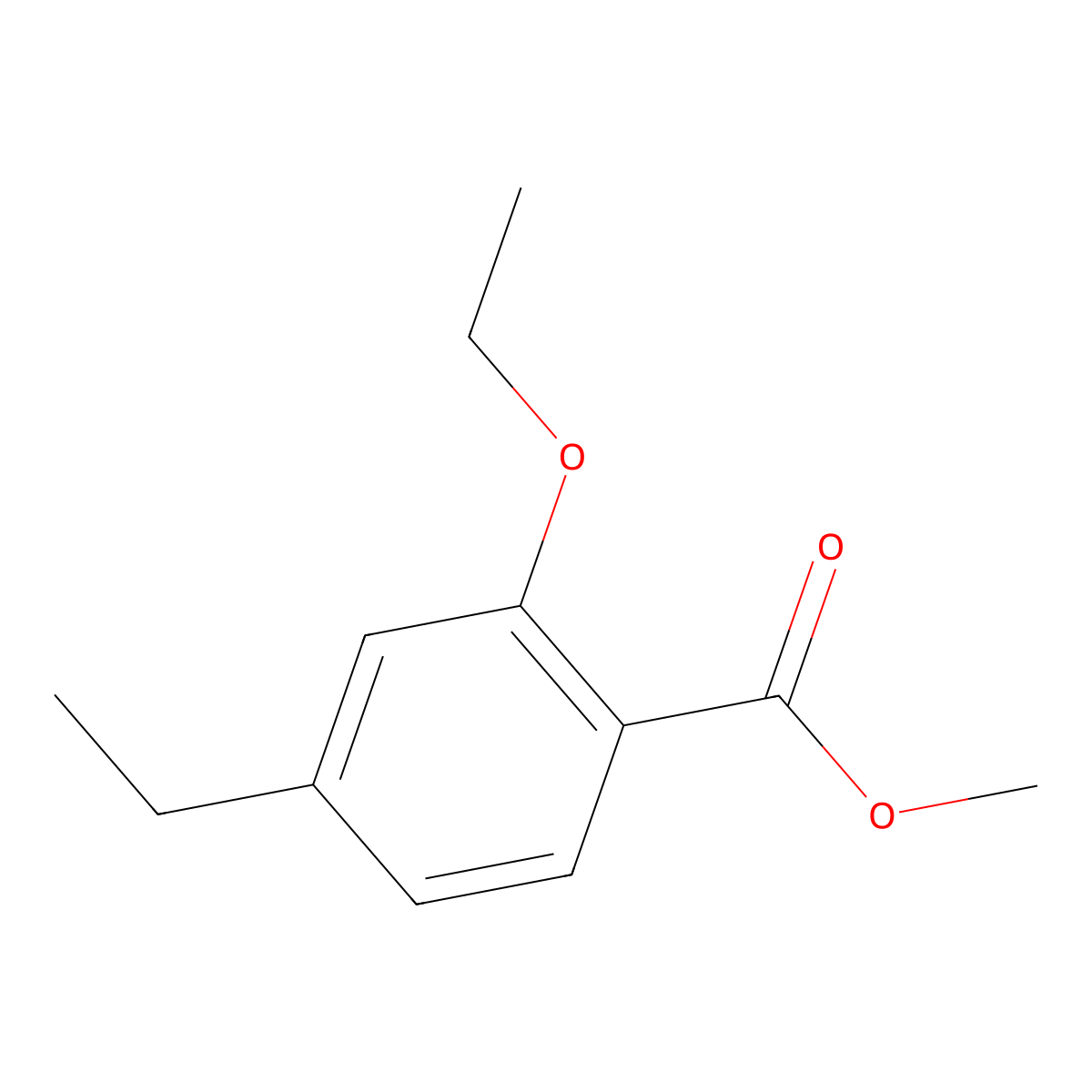 Methyl 2-ethoxy-4-ethylbenzoate molecular structure, CAS 223700-19-4