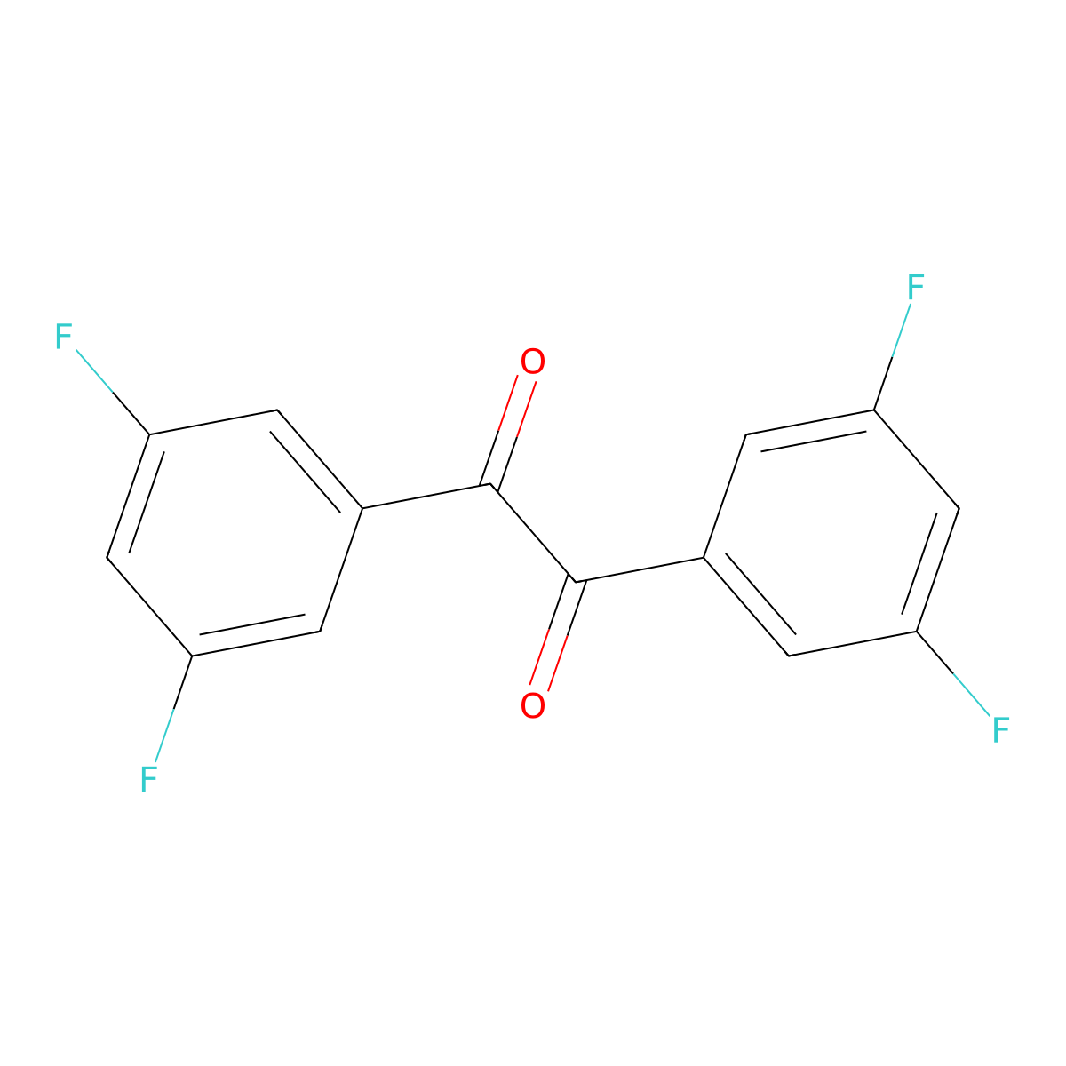 1,2-Bis(3,5-difluorophenyl)ethane-1,2-dione molecular structure, CAS 223707-22-0