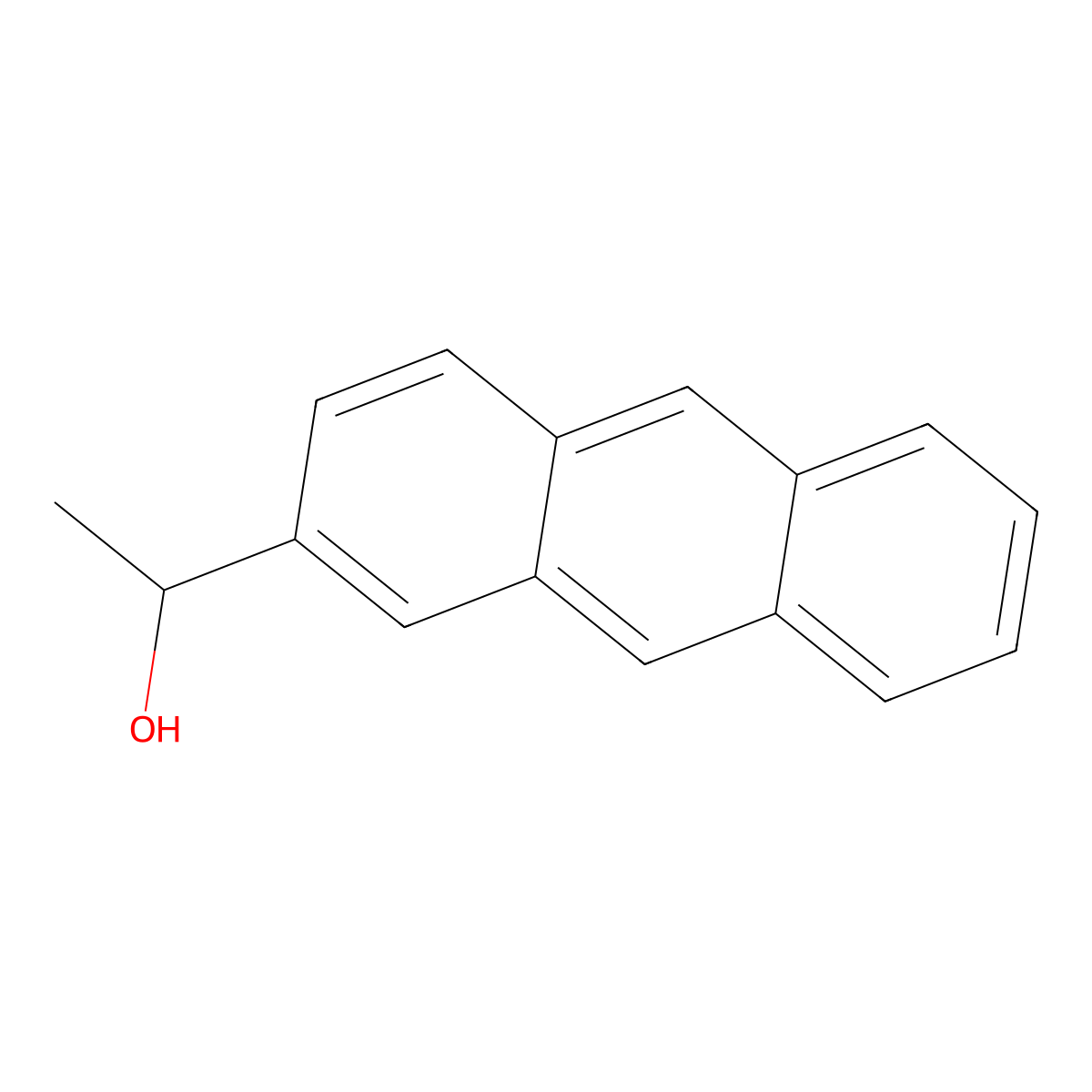 1-Anthracen-2-YL-ethanol molecular structure, CAS 22371-34-2